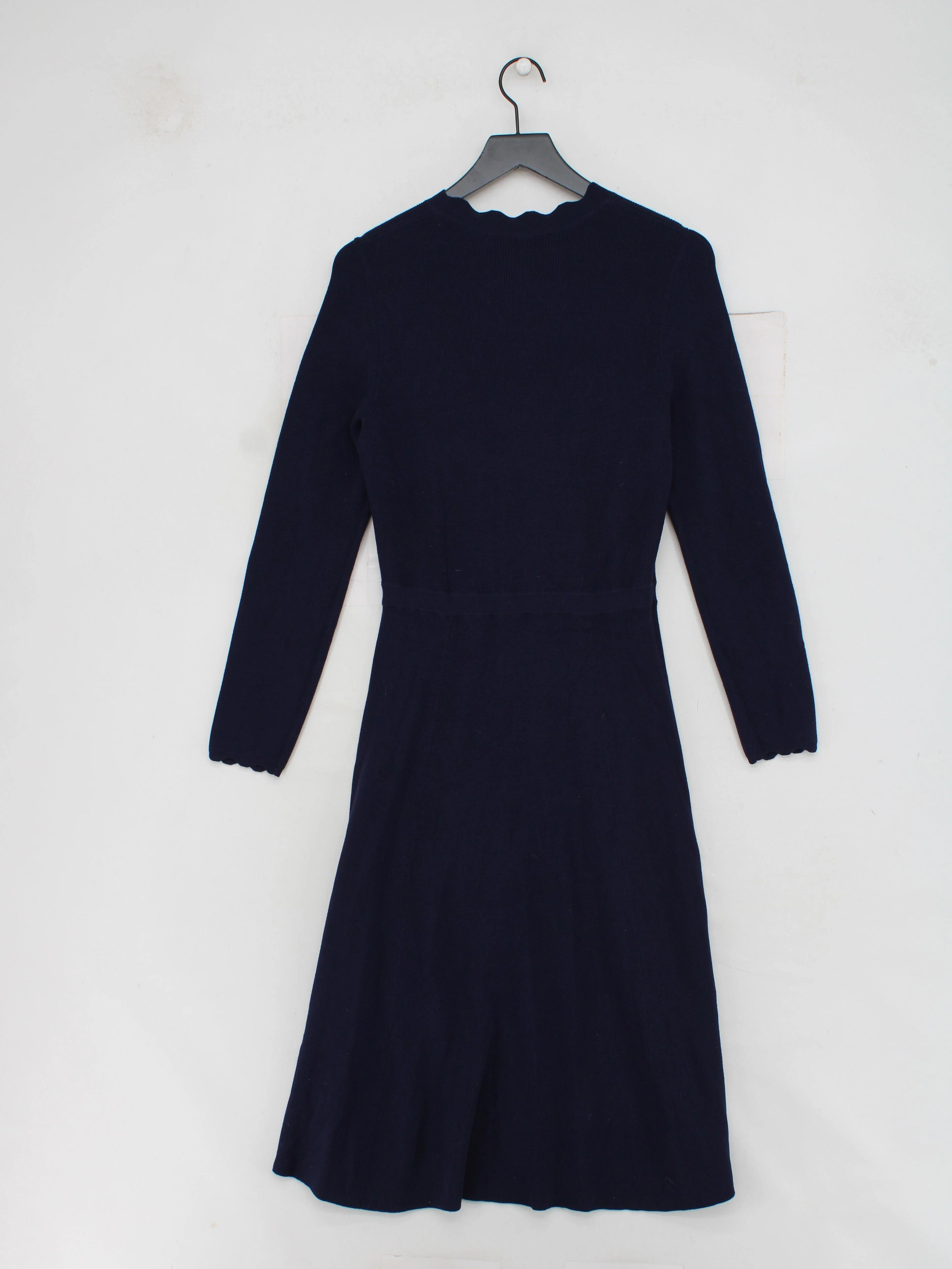 Hobbs Jumper Midi Dress UK16 in Blue - Image 2