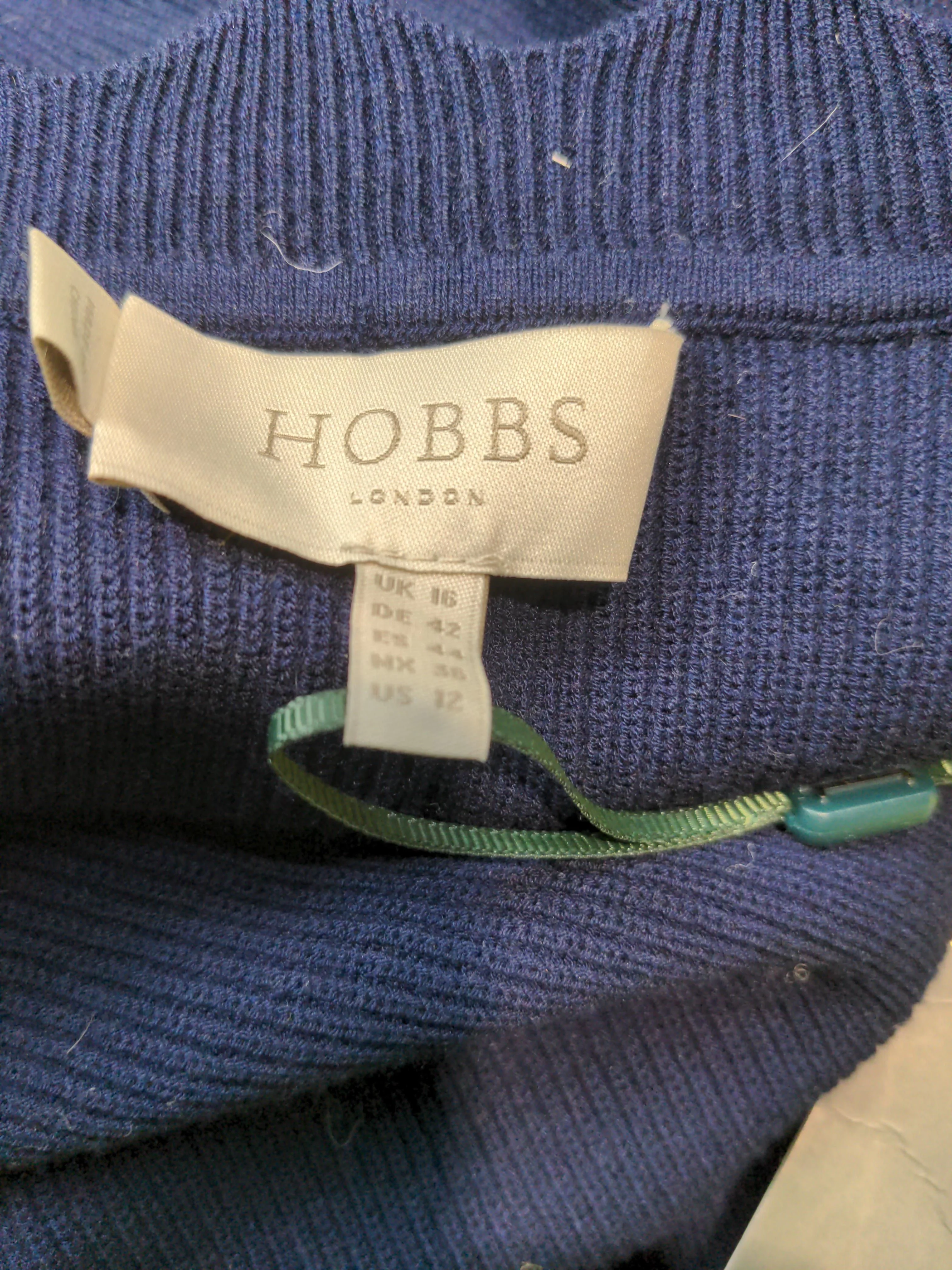 Hobbs Jumper Midi Dress UK16 in Blue - Image 5