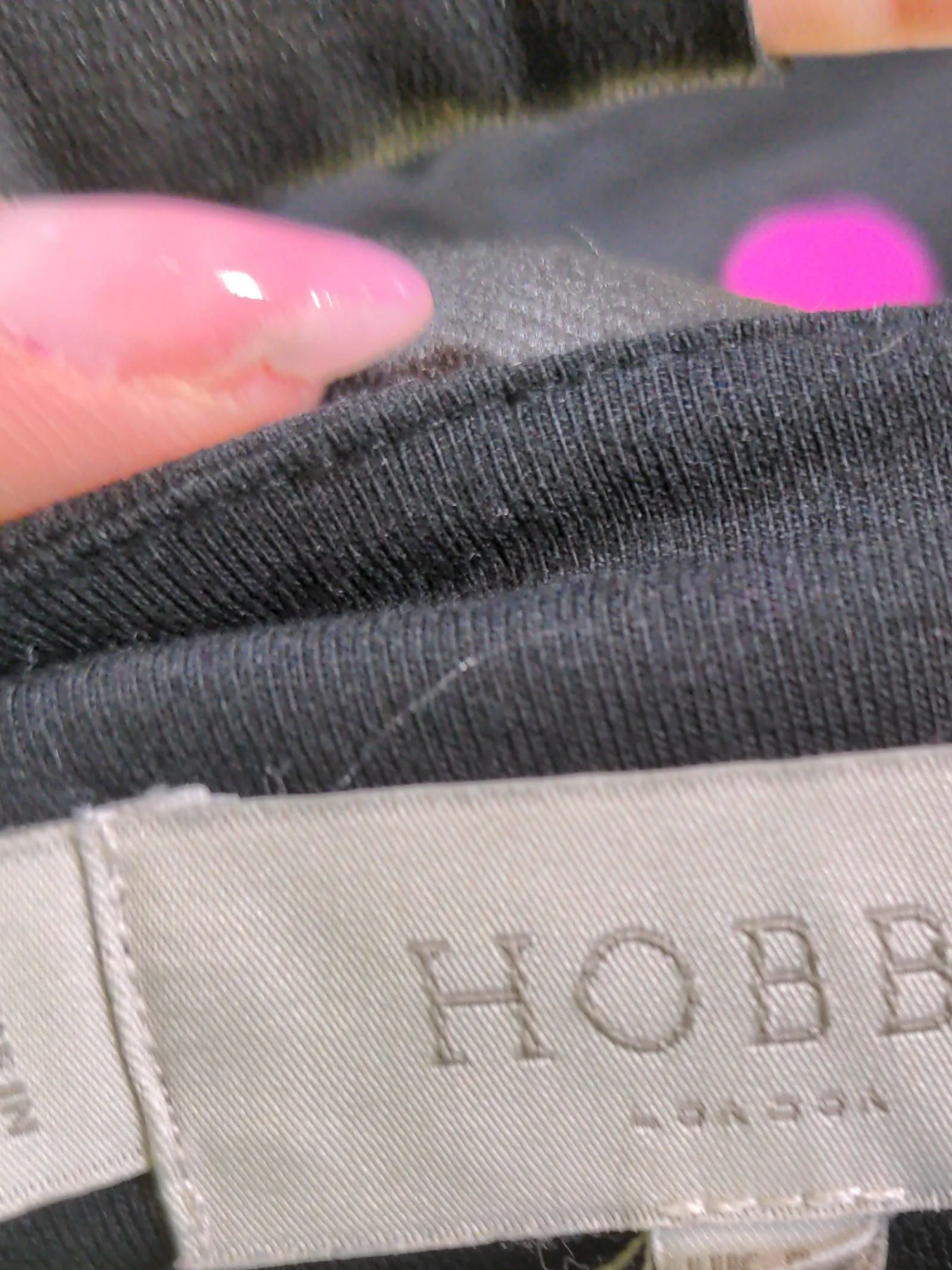 Hobbs Jumper Midi Dress UK8 in Black - Image 5