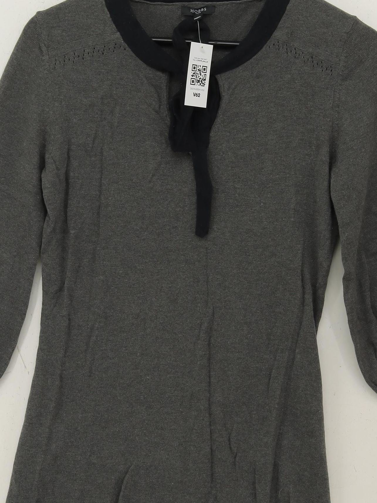 Hobbs Jumper Mini Dress UK10 in Grey - Image 3