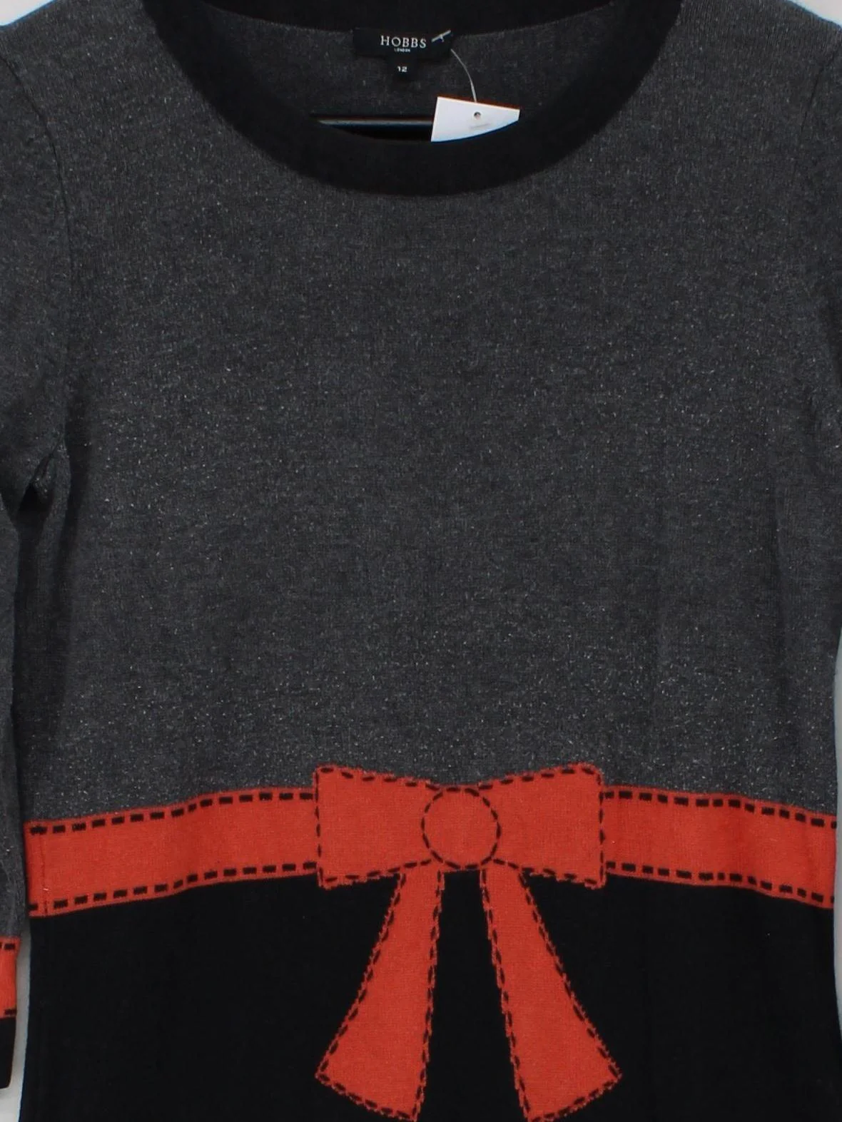 Hobbs Jumper Mini Dress UK12 in Multi - Image 3