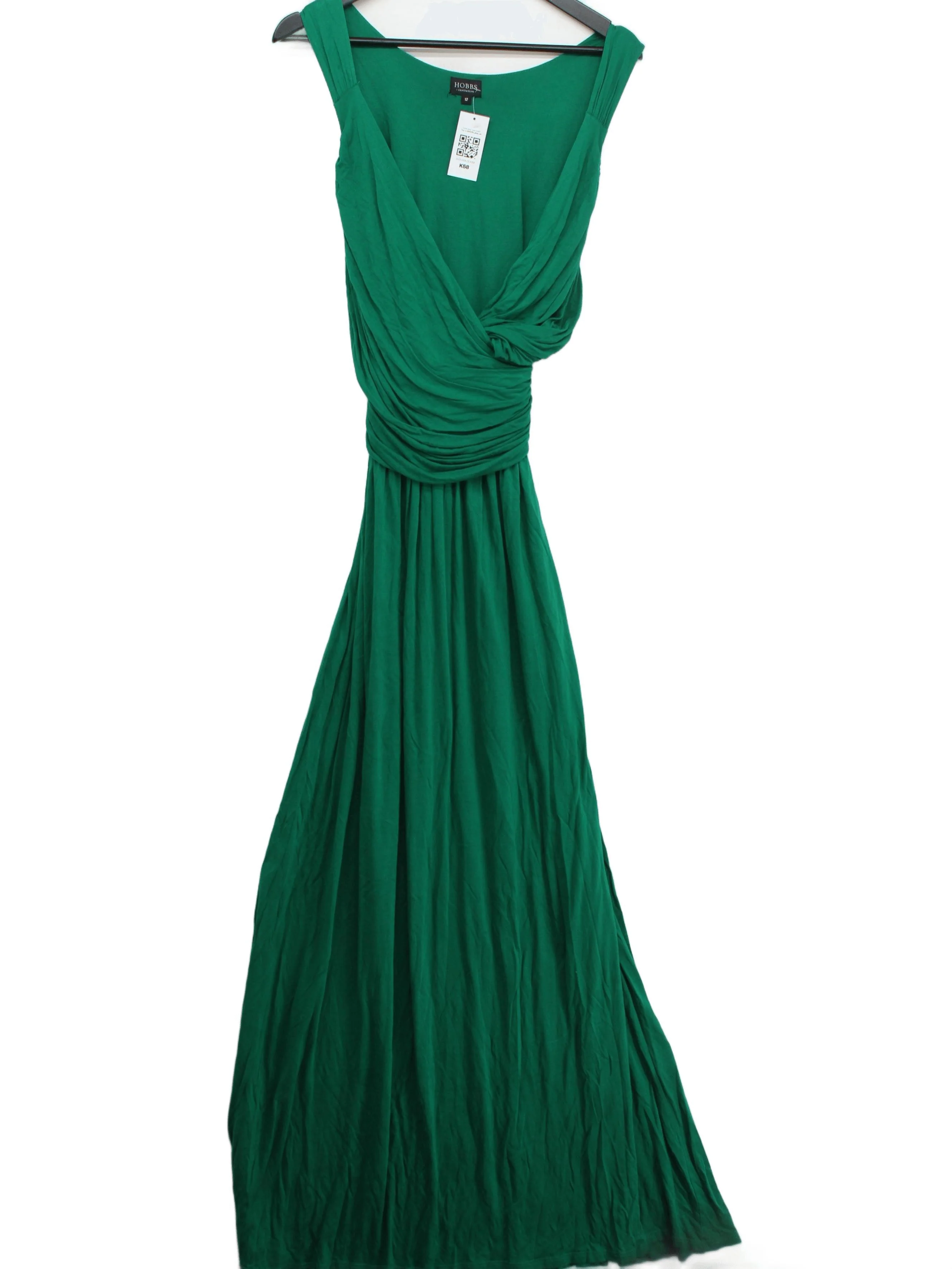 Hobbs Maxi Dress UK12 in Green