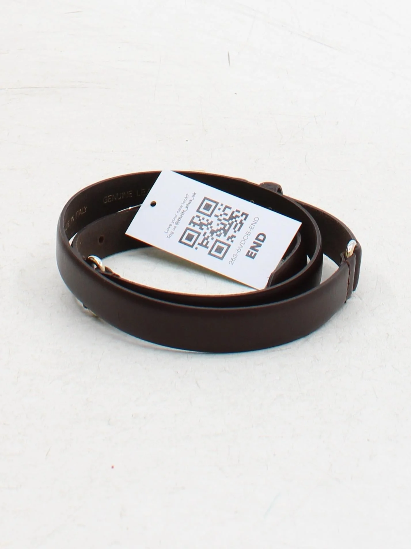 Hobbs Men's Belt S Brown 100% Leather Dress Belt - Image 2