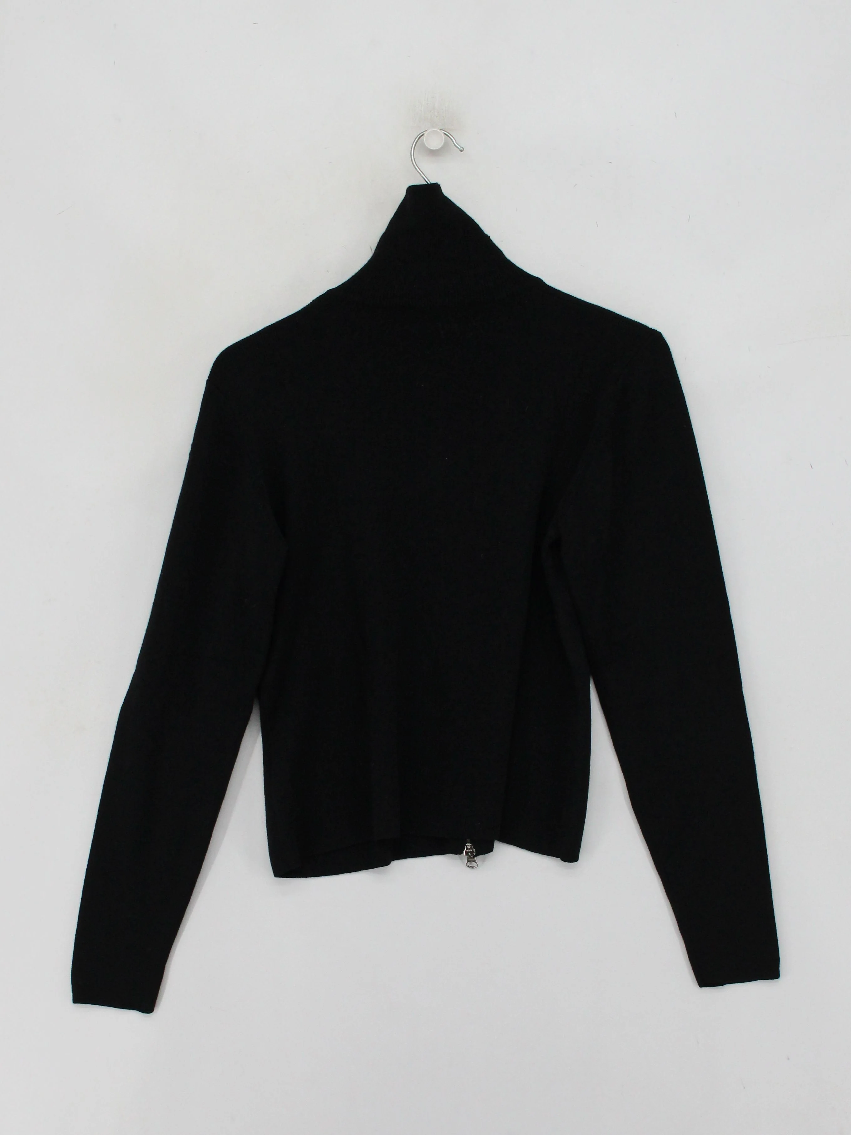 Hobbs Men's Jumper Chest: 36 in Black 100% Wool High Neck Pullover - Image 2