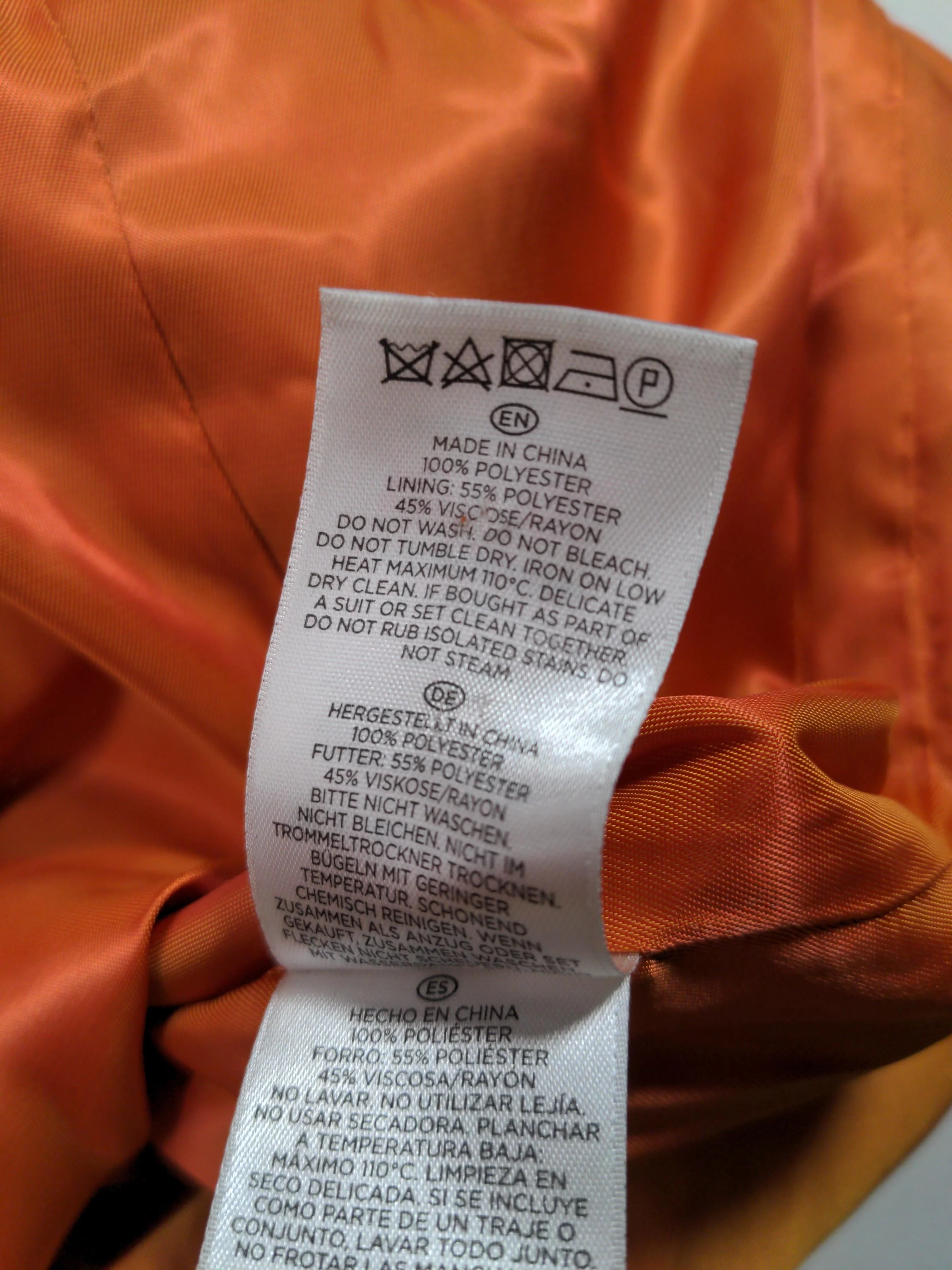 Hobbs Mini Dress UK12 in Orange - Image 6