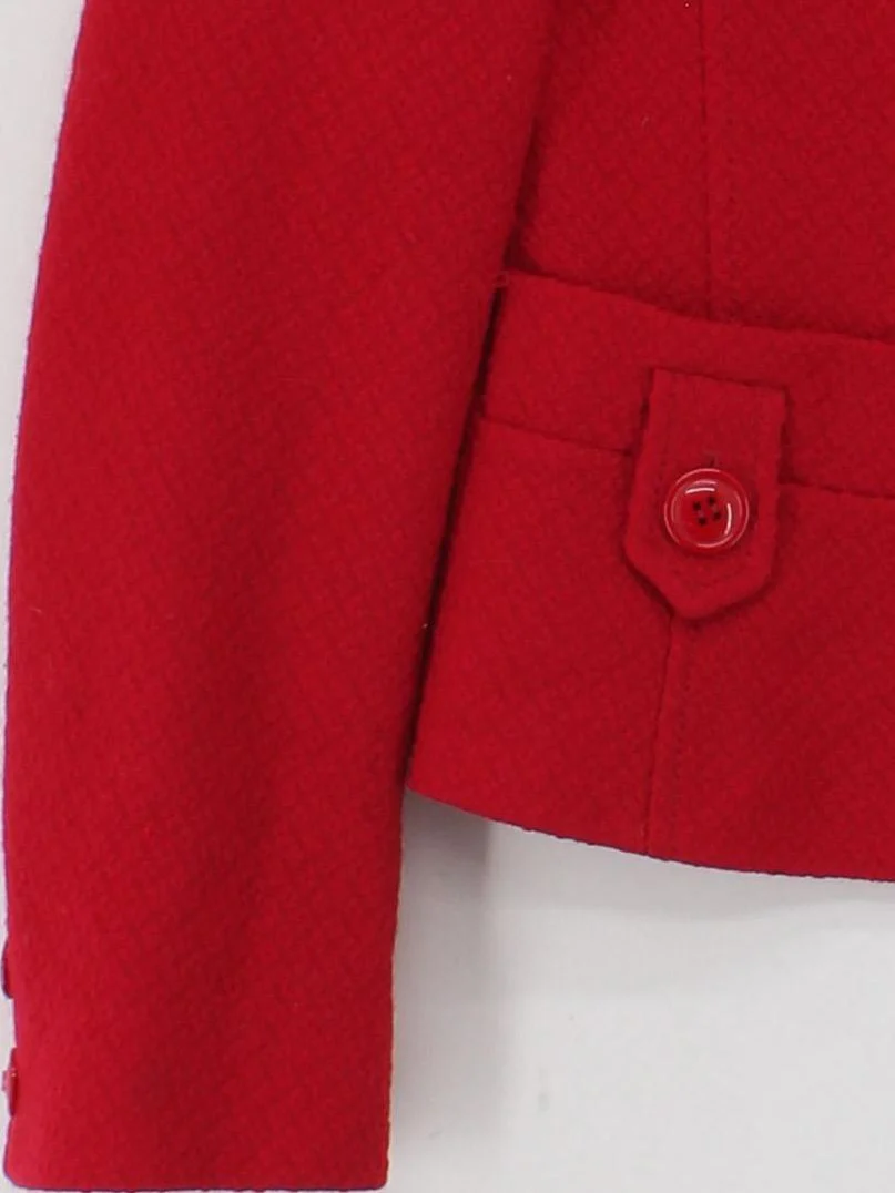 Hobbs Overcoat jacket red - Image 4
