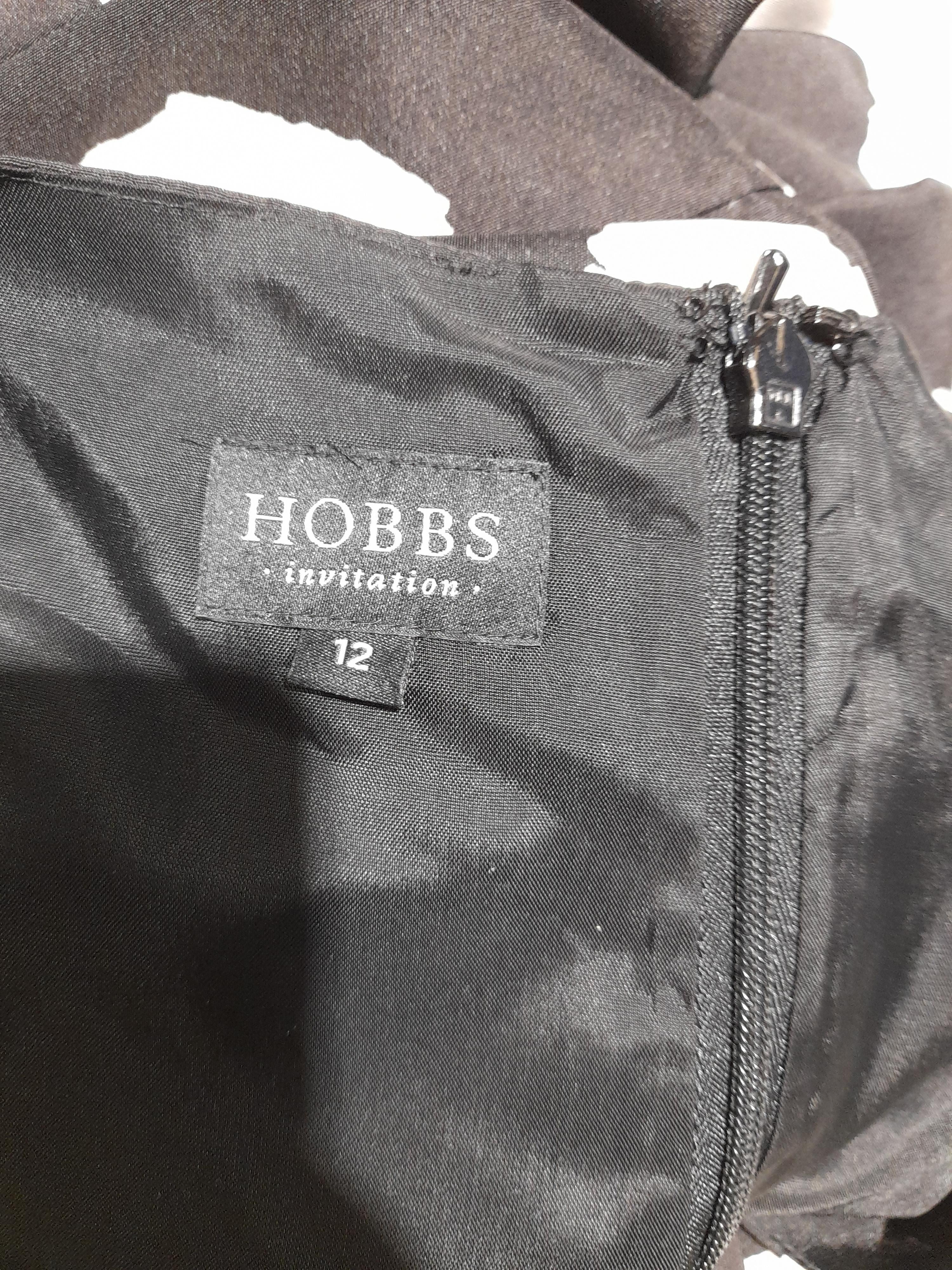 Hobbs Shirt Midi Dress UK12 in Black - Image 5