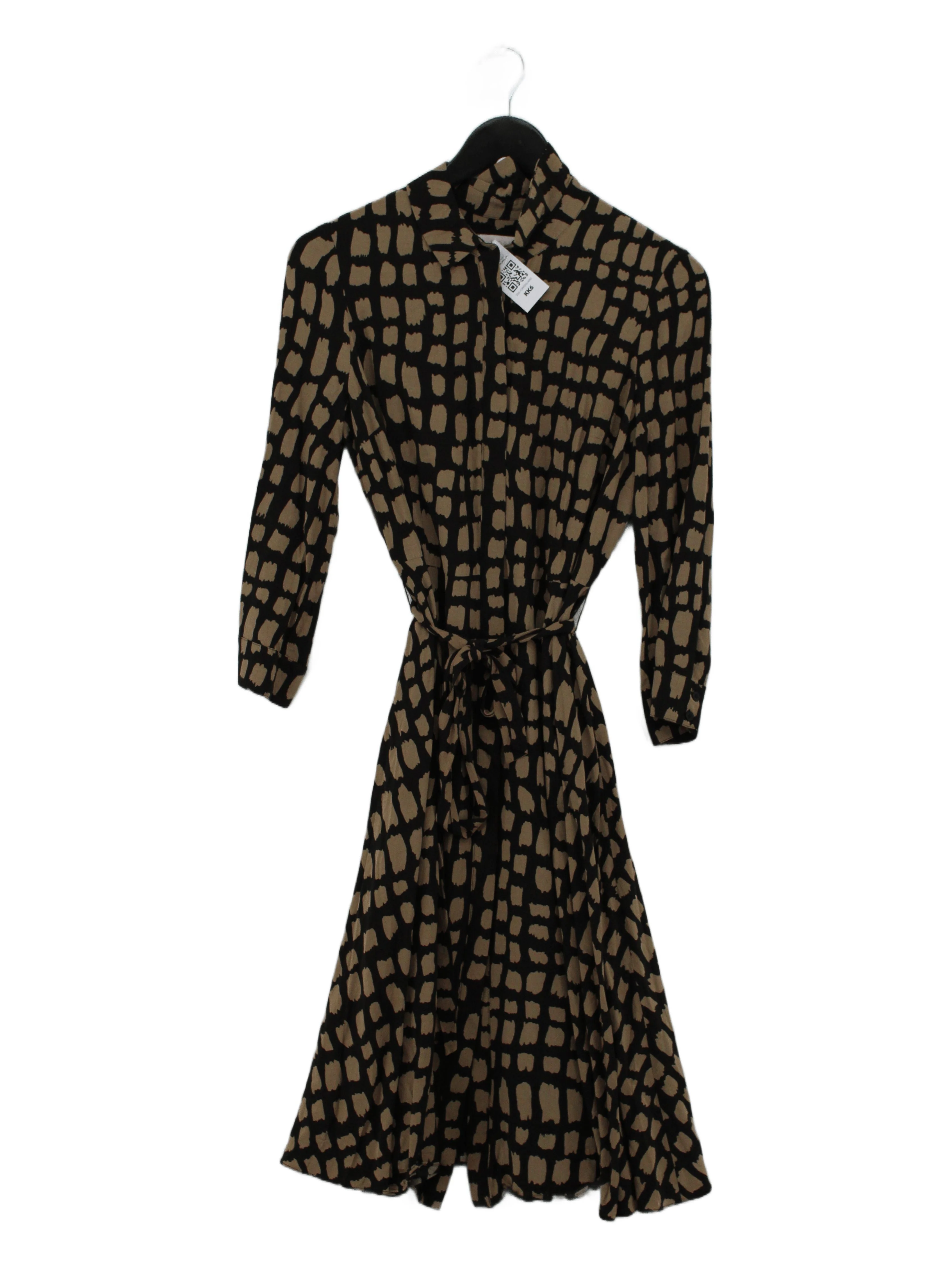 Hobbs Shirt Midi Dress UK12 in Multi