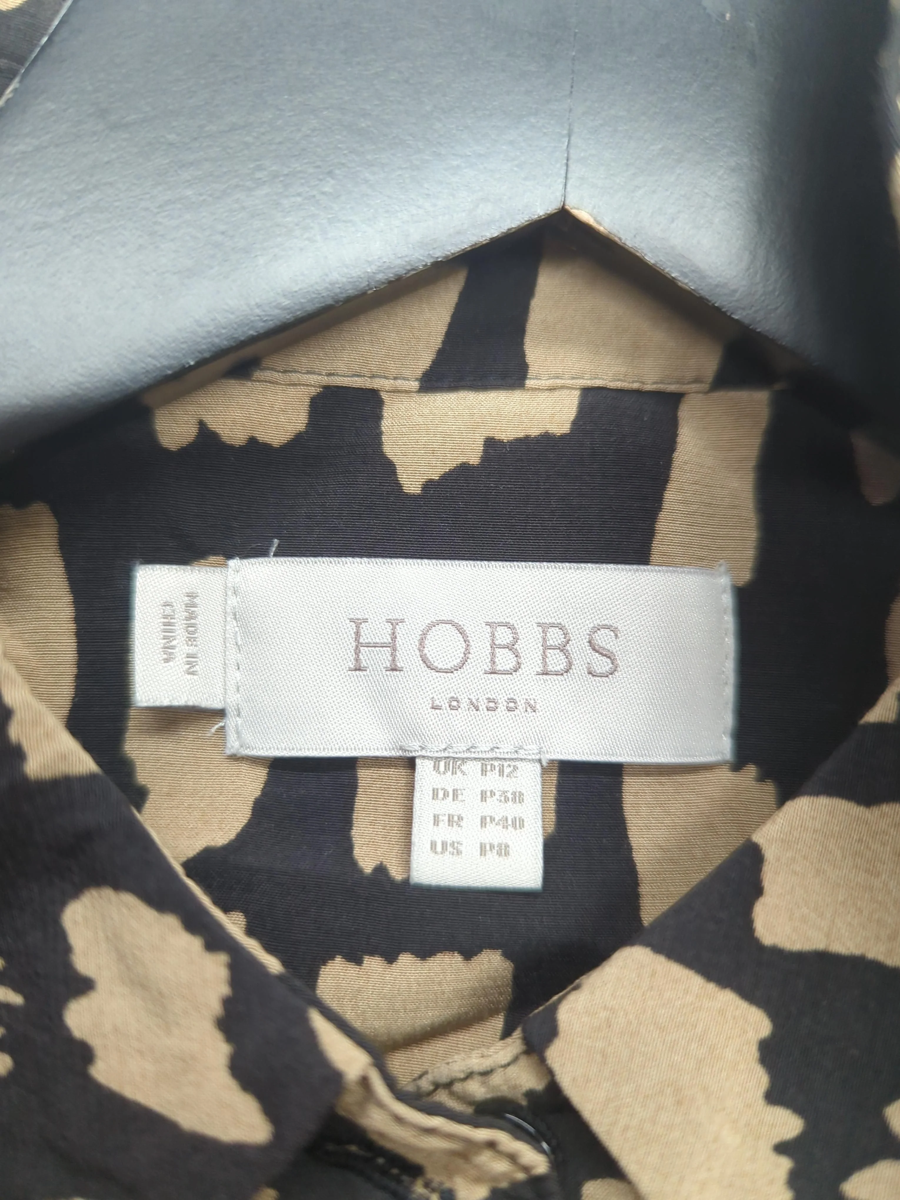 Hobbs Shirt Midi Dress UK12 in Multi - Image 5