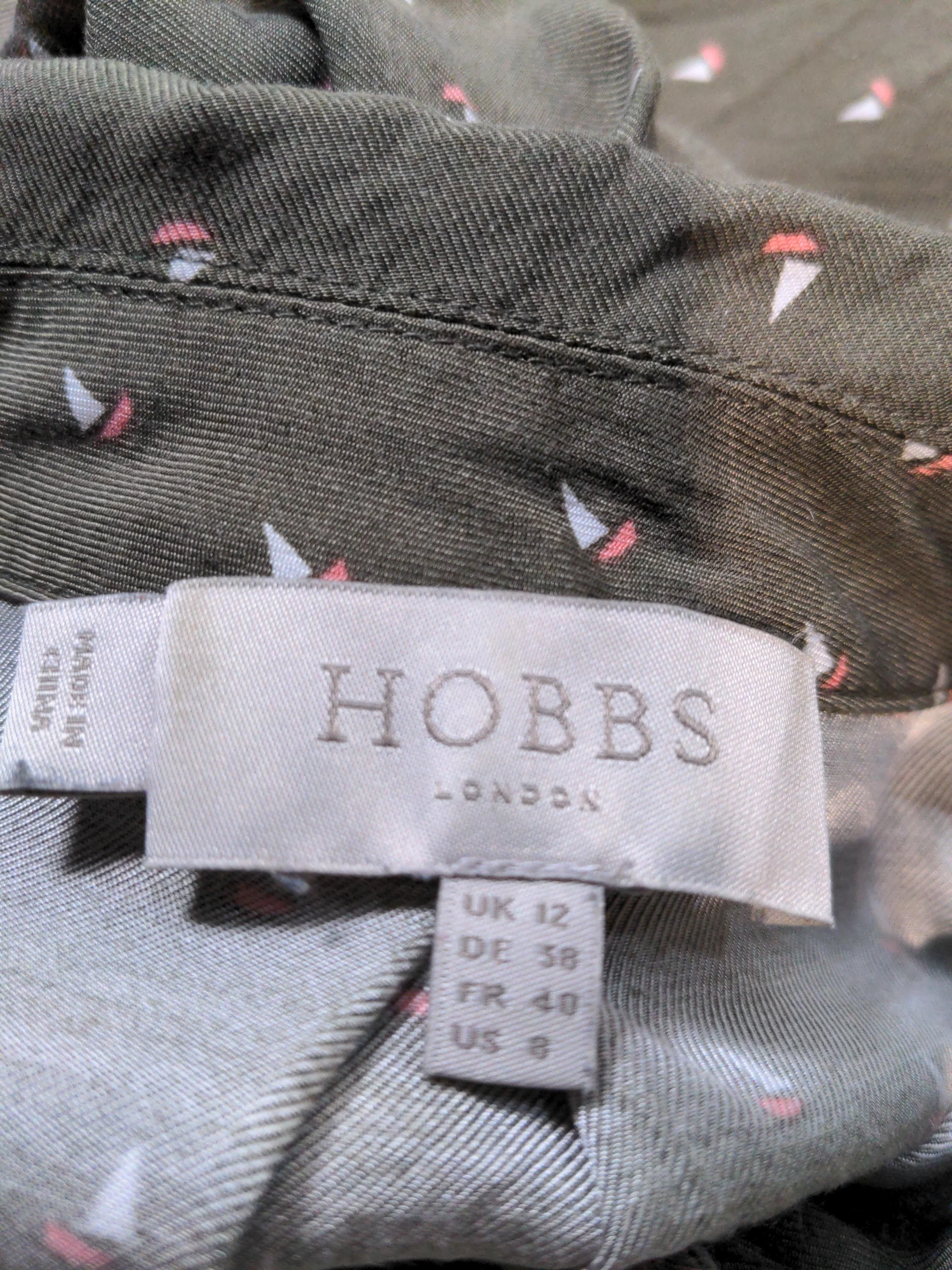 Hobbs Shirt Mini Dress UK12 in Green - Image 5