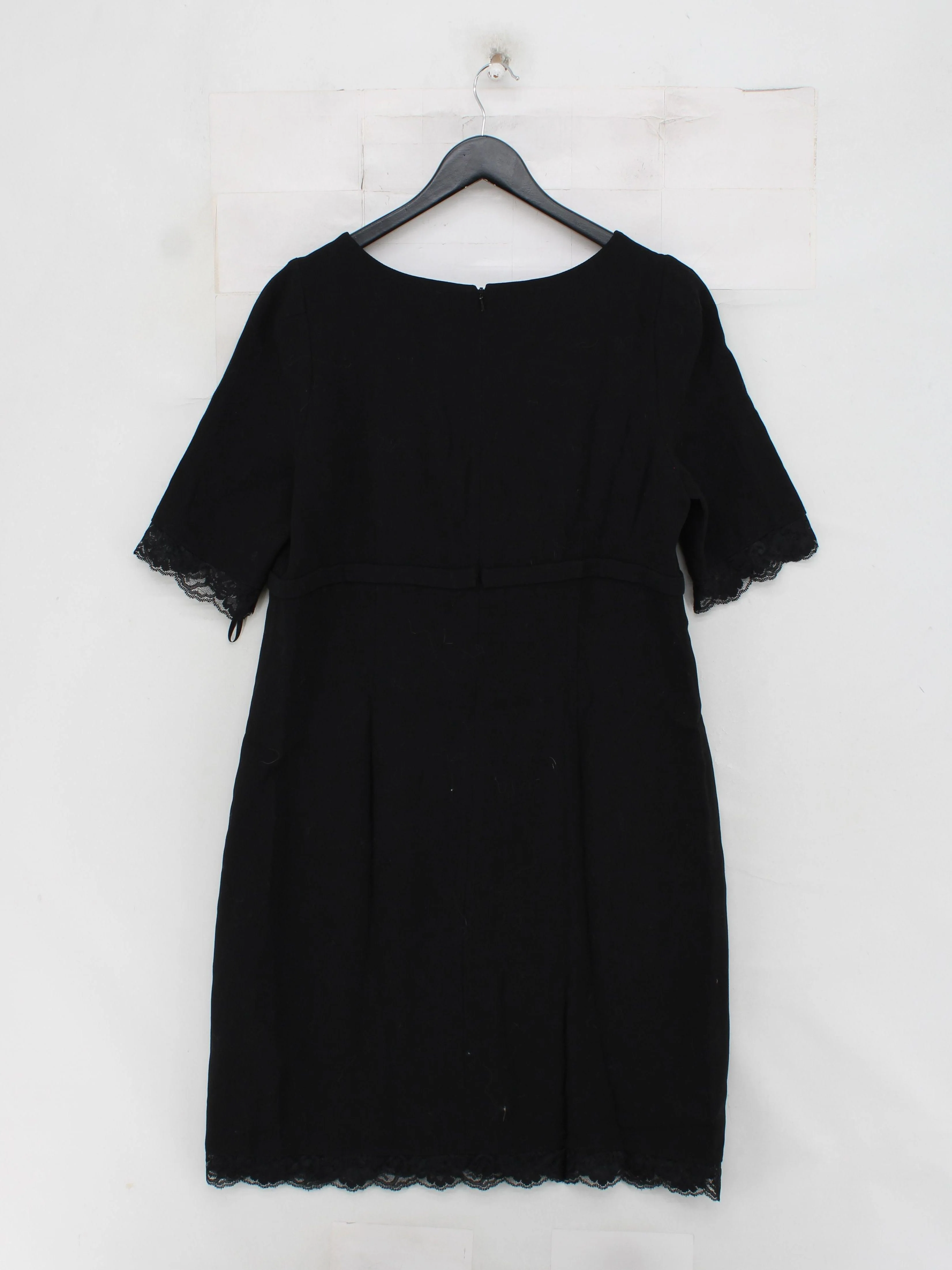 Hobbs Shirt Mini Dress UK14 in Black - Image 2