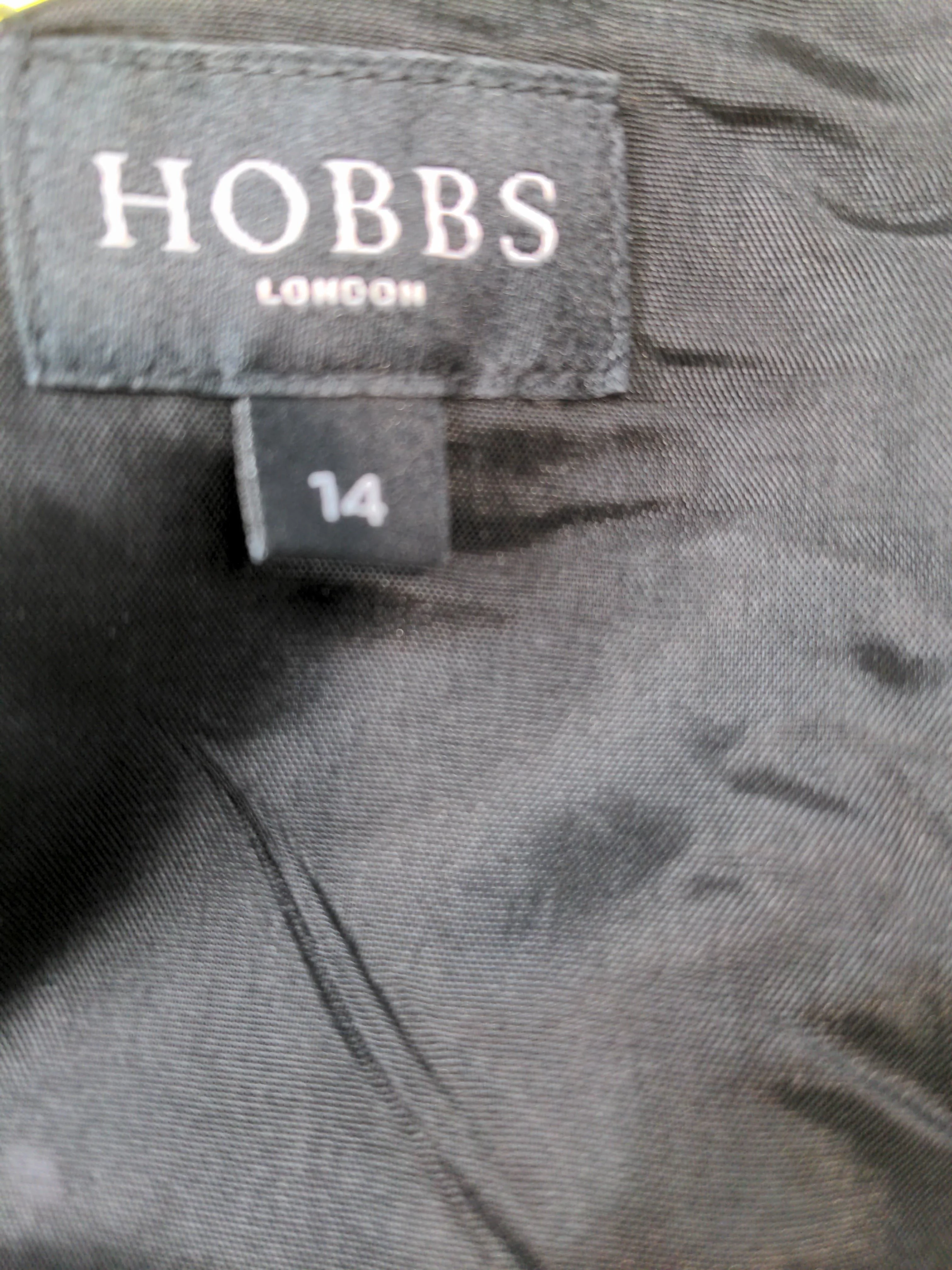 Hobbs Shirt Mini Dress UK14 in Black - Image 5