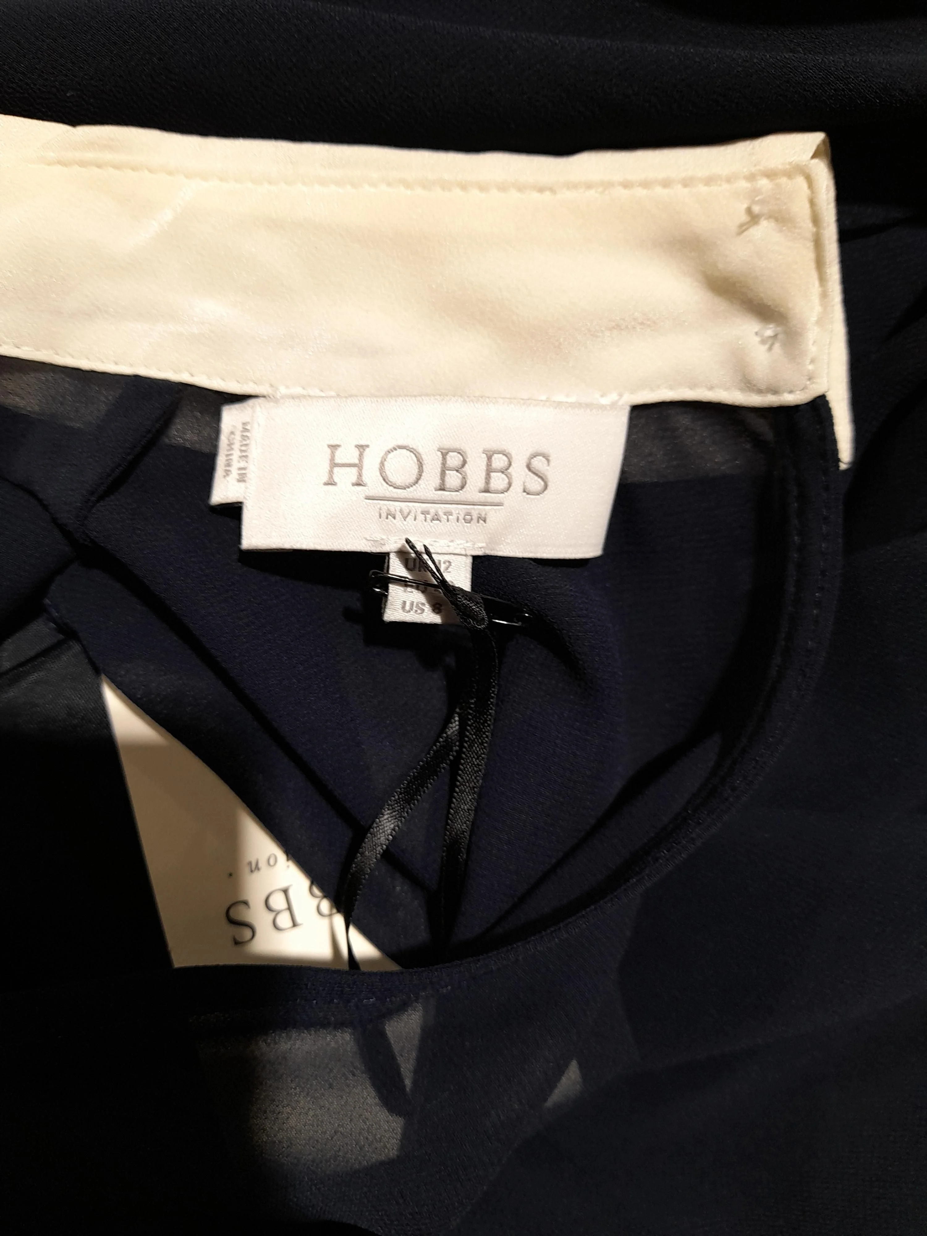 Hobbs Skater Midi Dress UK12 in Blue - Image 5