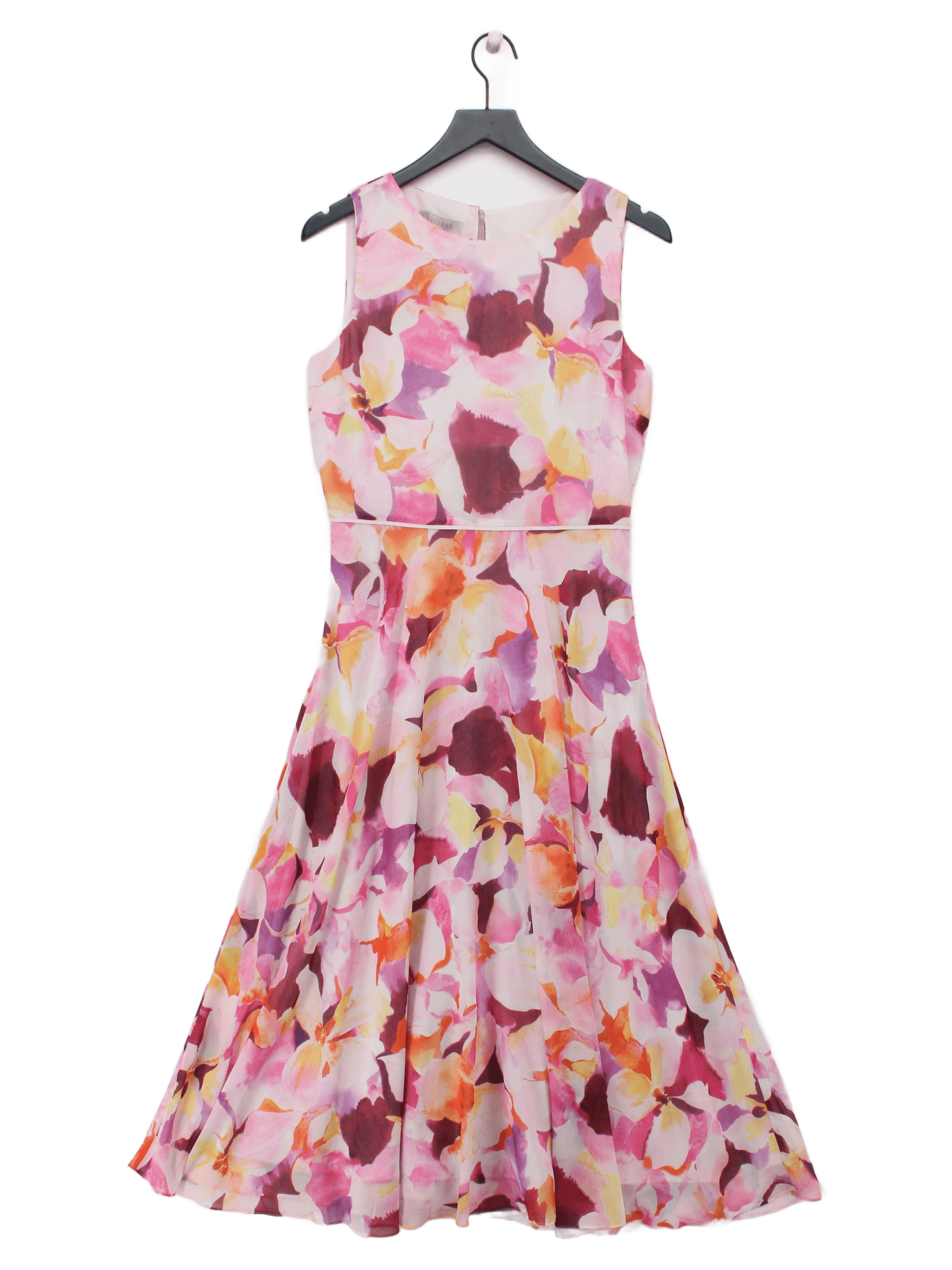 Hobbs Skater Midi Dress UK12 in Multi