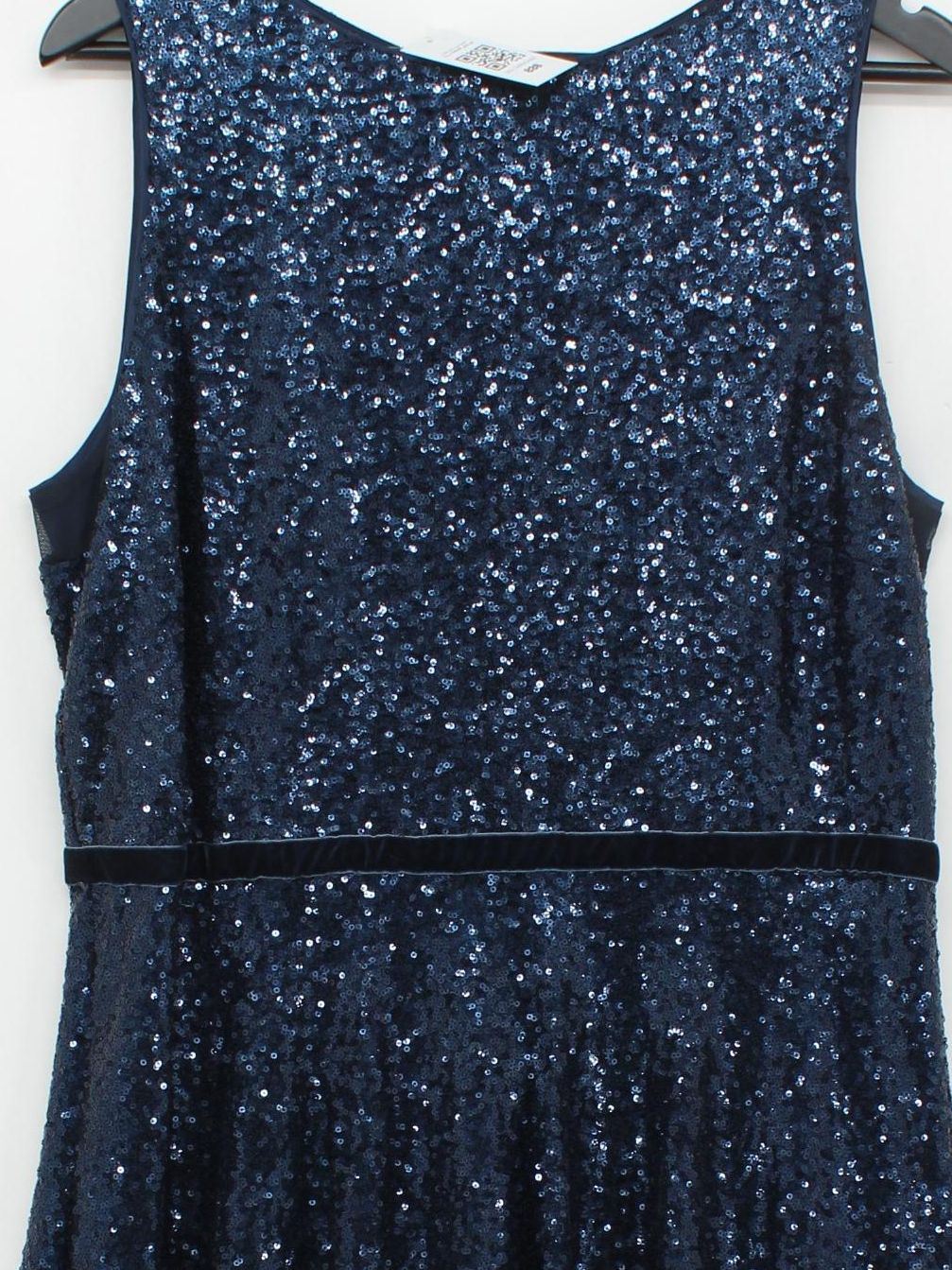 Hobbs Skater Midi Dress UK16 in Blue - Image 3