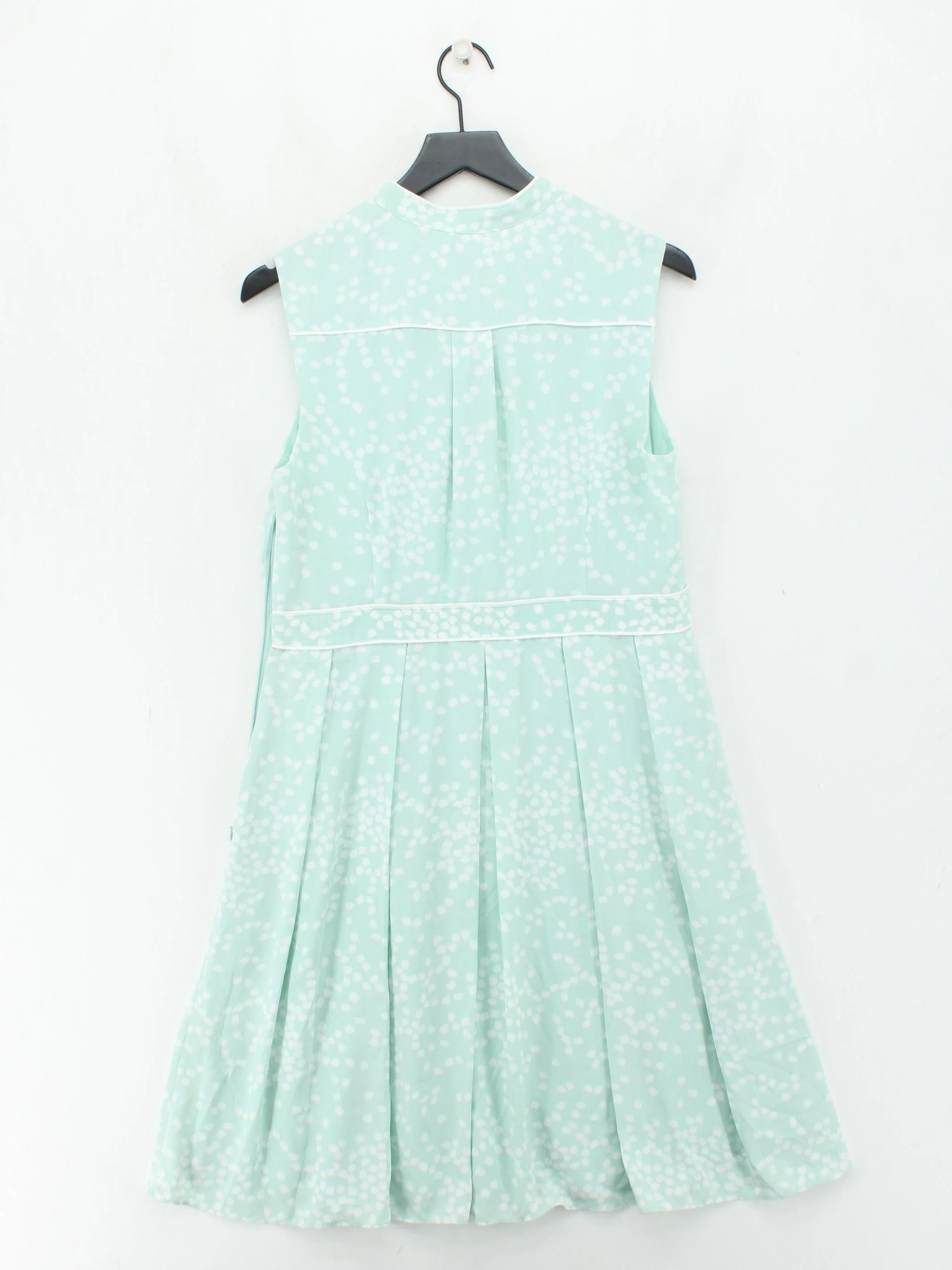 Hobbs Skater Mini Dress UK14 in Green - Image 2