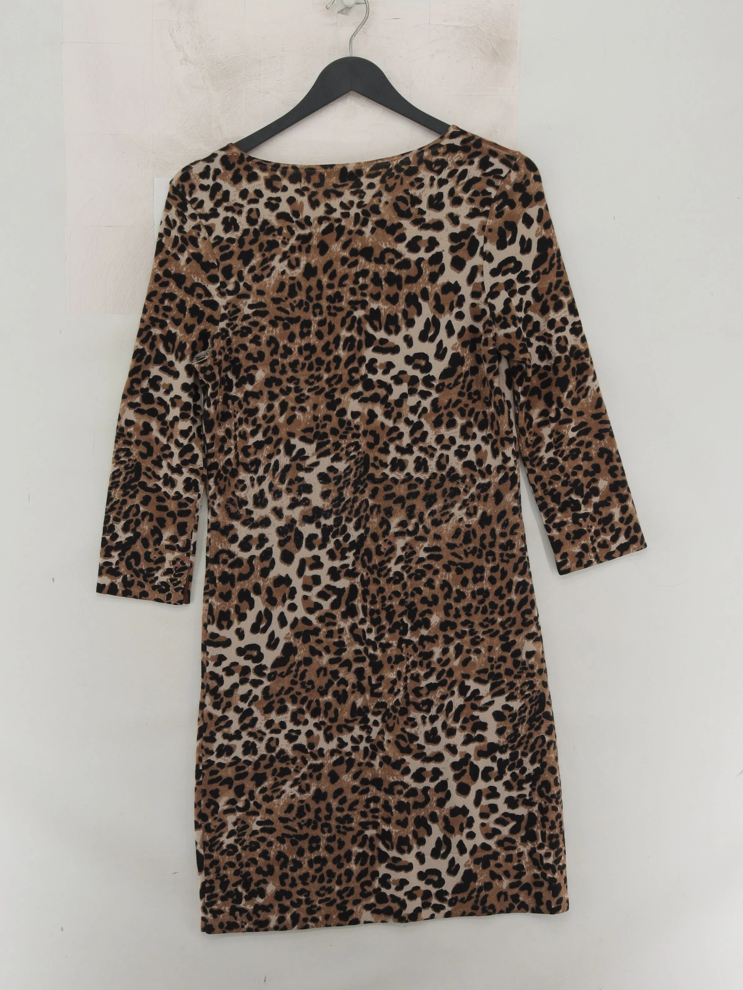 Hobbs T-Shirt Mini Dress UK10 in Brown - Image 2