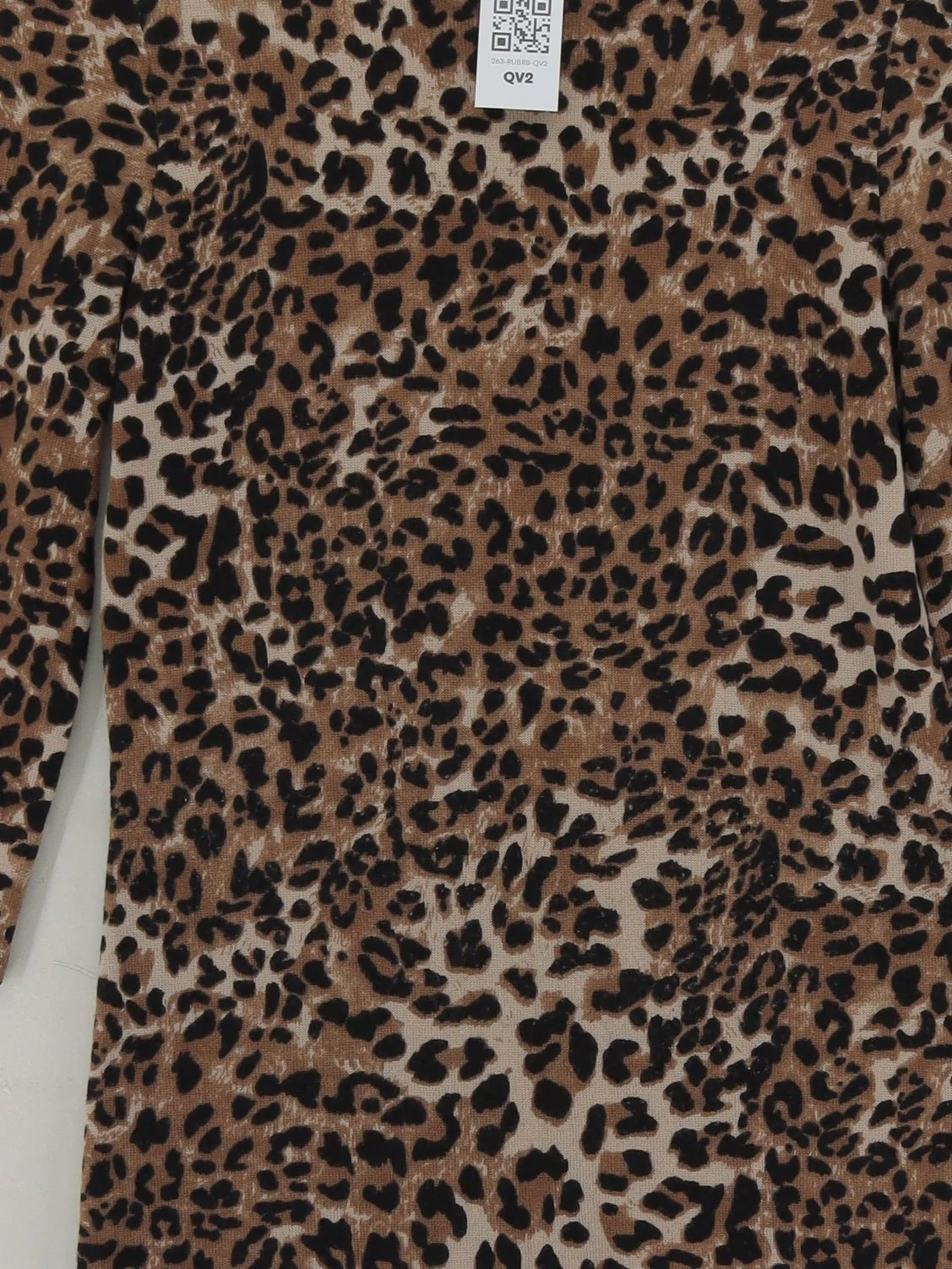 Hobbs T-Shirt Mini Dress UK10 in Brown - Image 3