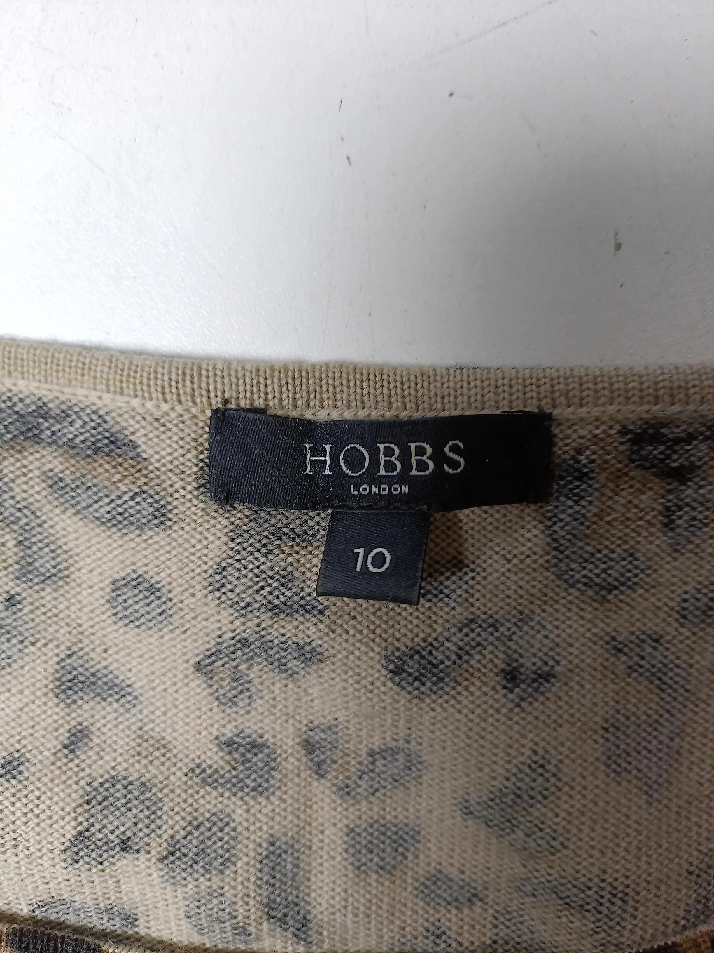 Hobbs T-Shirt Mini Dress UK10 in Brown - Image 6