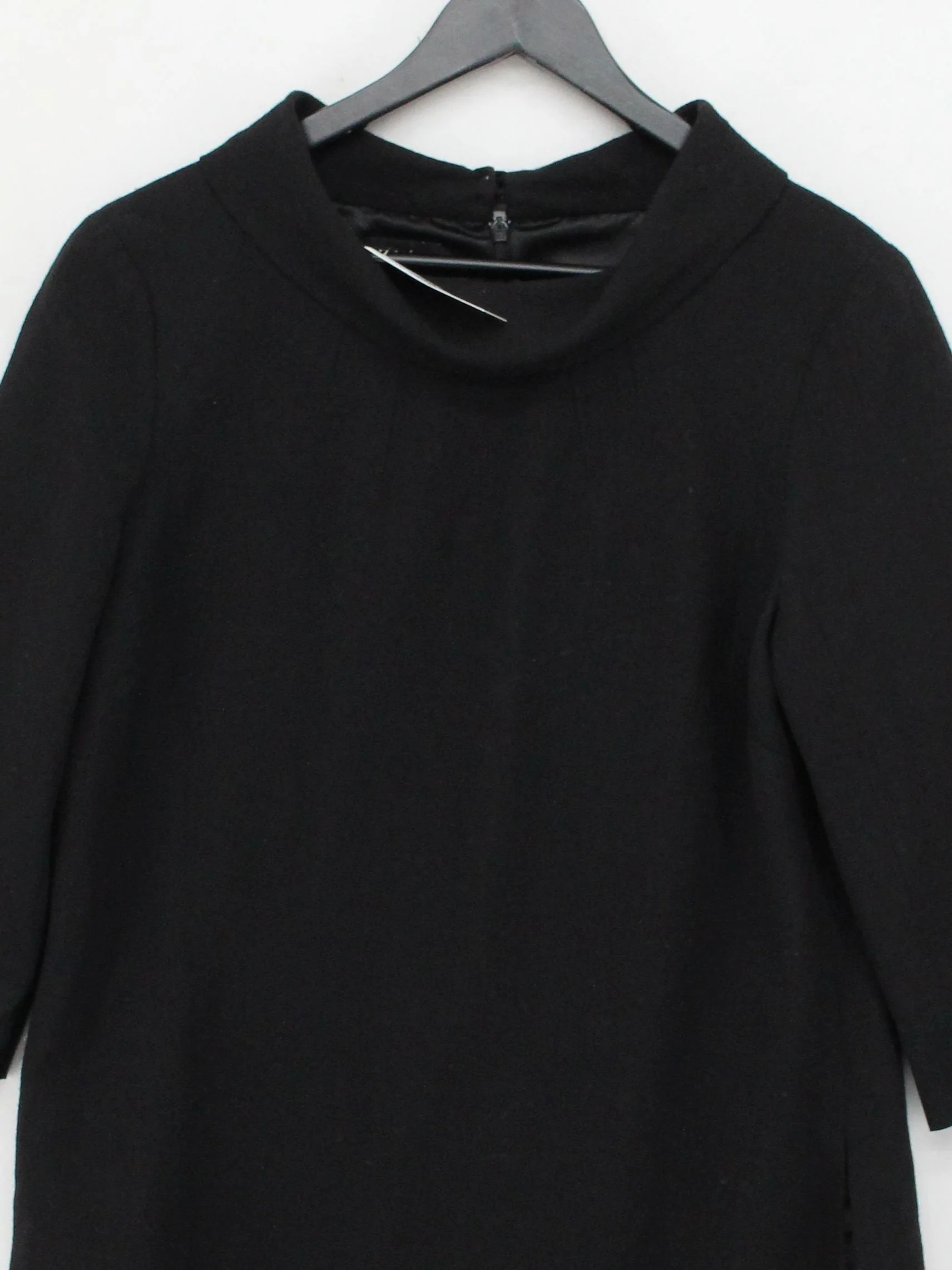 Hobbs T-Shirt Mini Dress UK12 in Black - Image 3