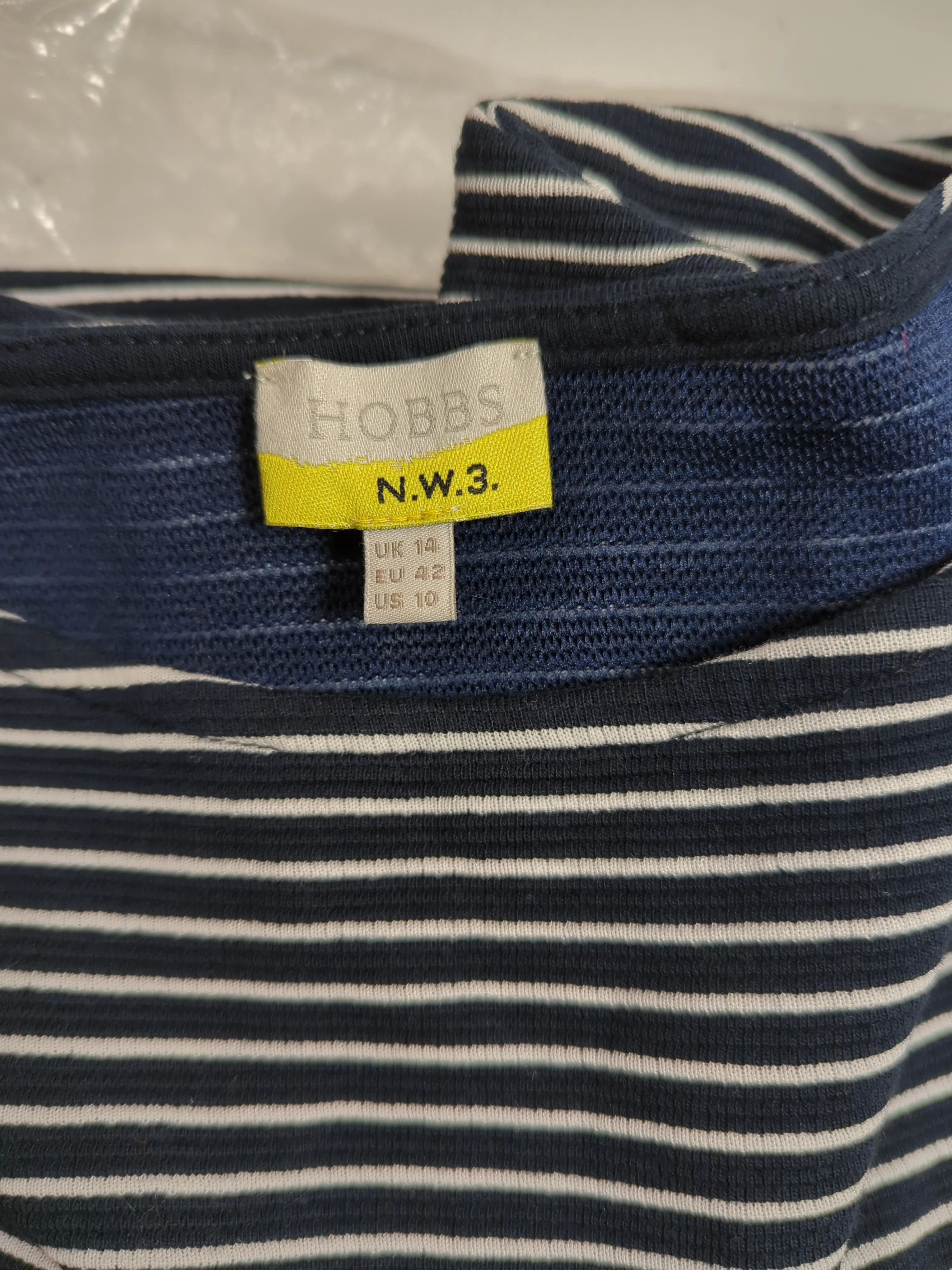Hobbs T-Shirt Mini Dress UK14 in Blue - Image 5