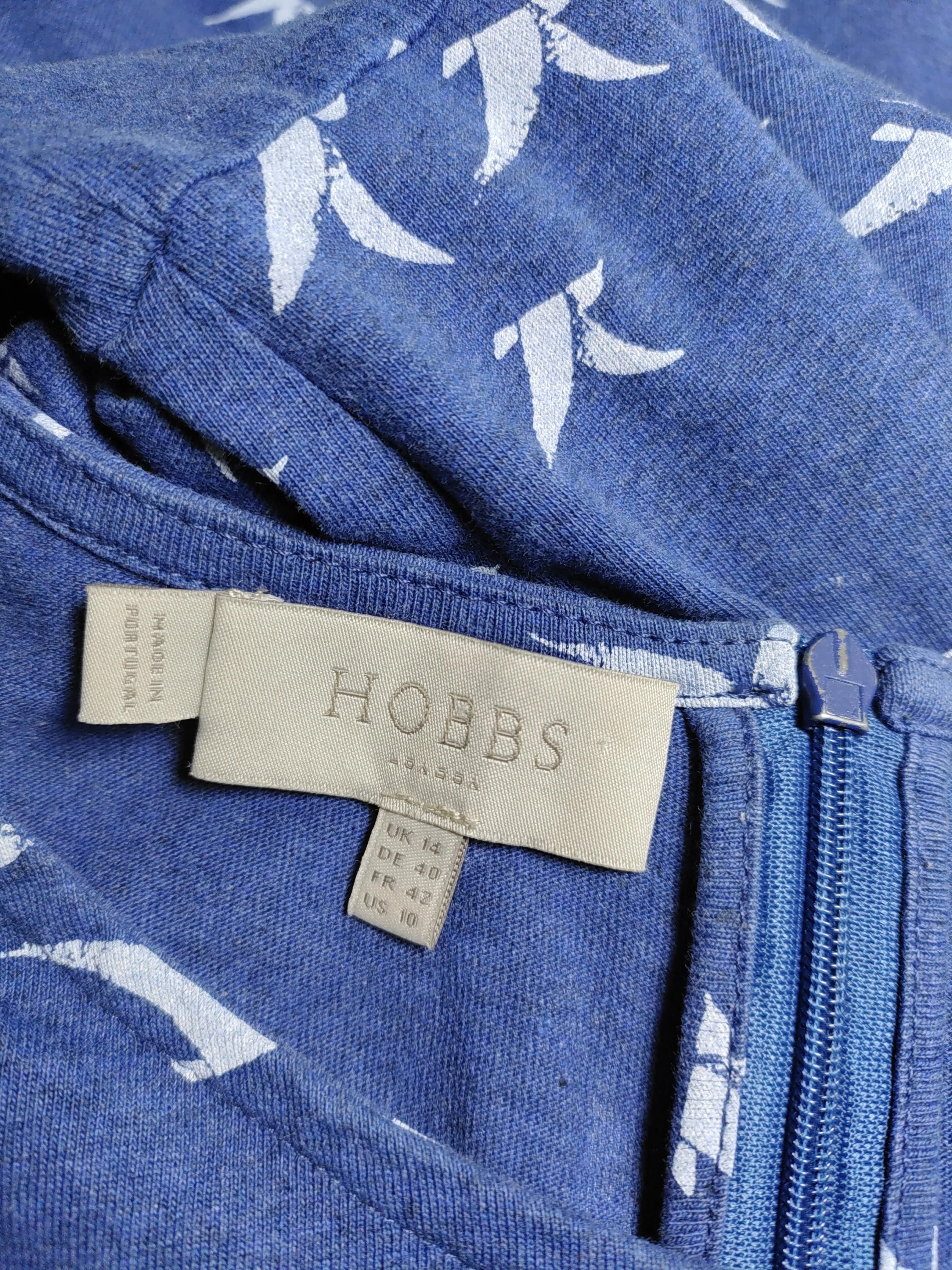 Hobbs T-Shirt Mini Dress UK14 in Blue - Image 5