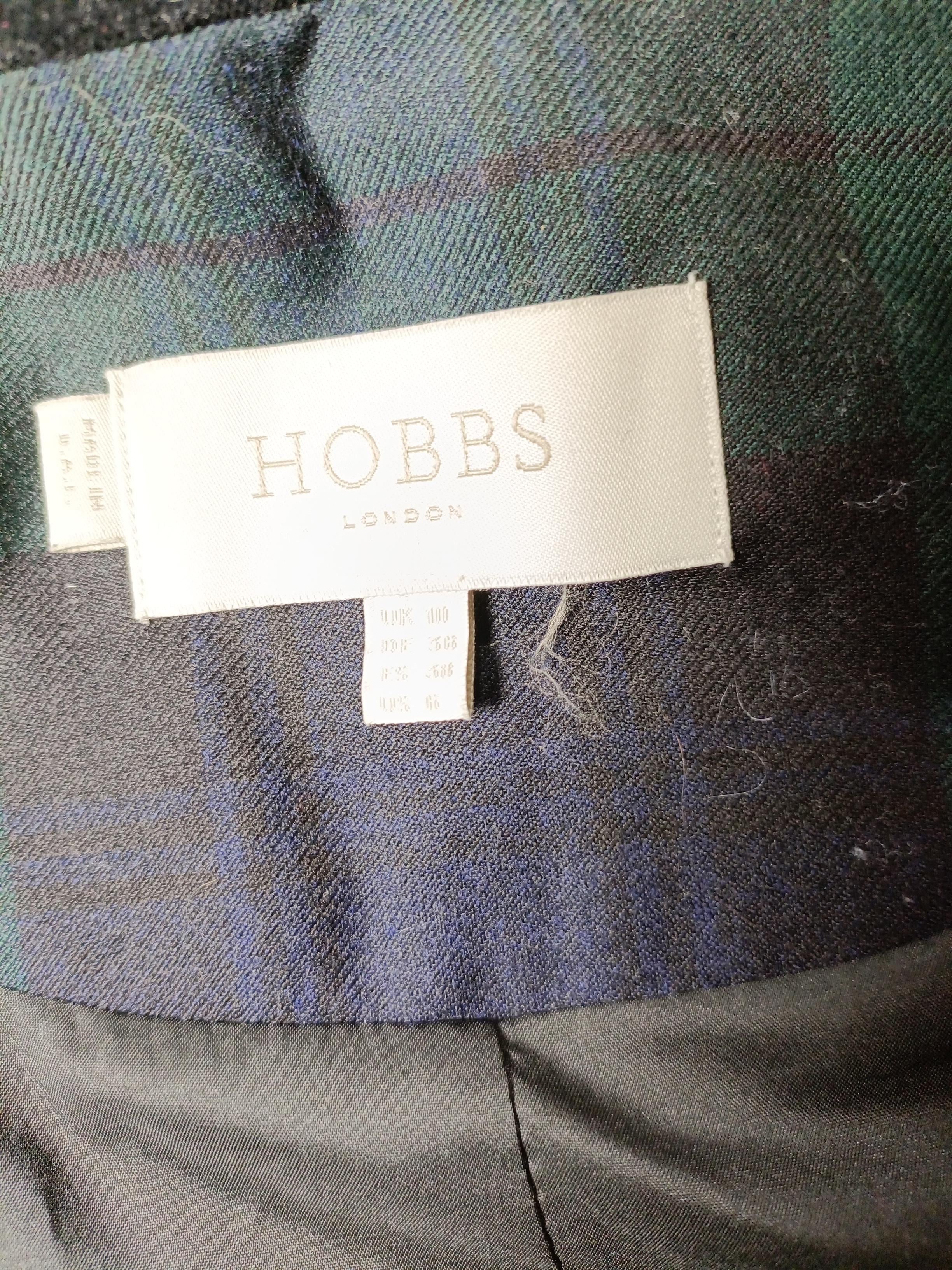 Hobbs Women's Blazer UK 10 Green Checkered 100% Other Overcoat - Image 5
