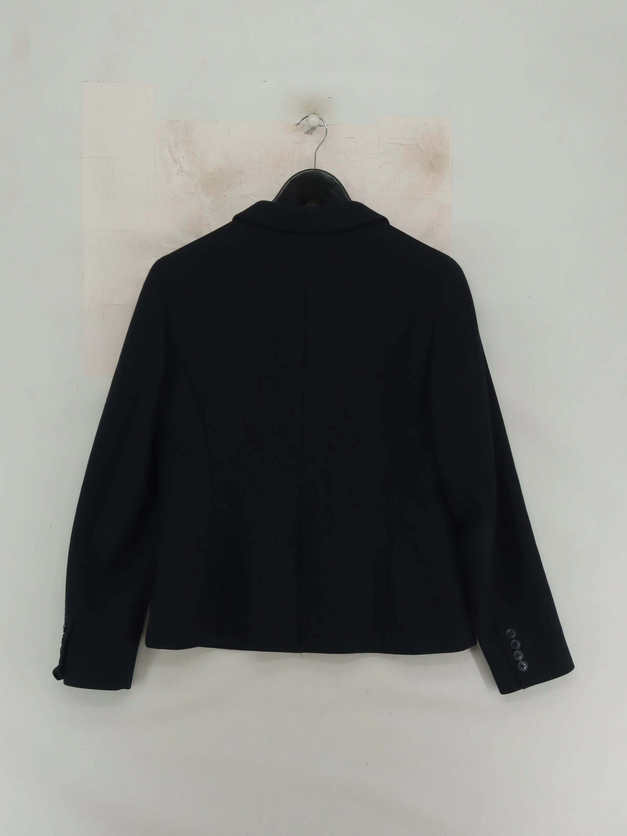Hobbs Women's Blazer UK 12 Black Polyester with Wool, Cotton, Viscose Overcoat - Image 2
