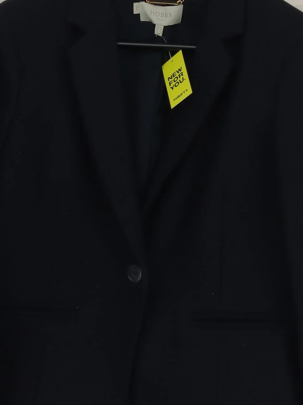 Hobbs Women's Blazer UK 12 Black Polyester with Wool, Cotton, Viscose Overcoat - Image 3