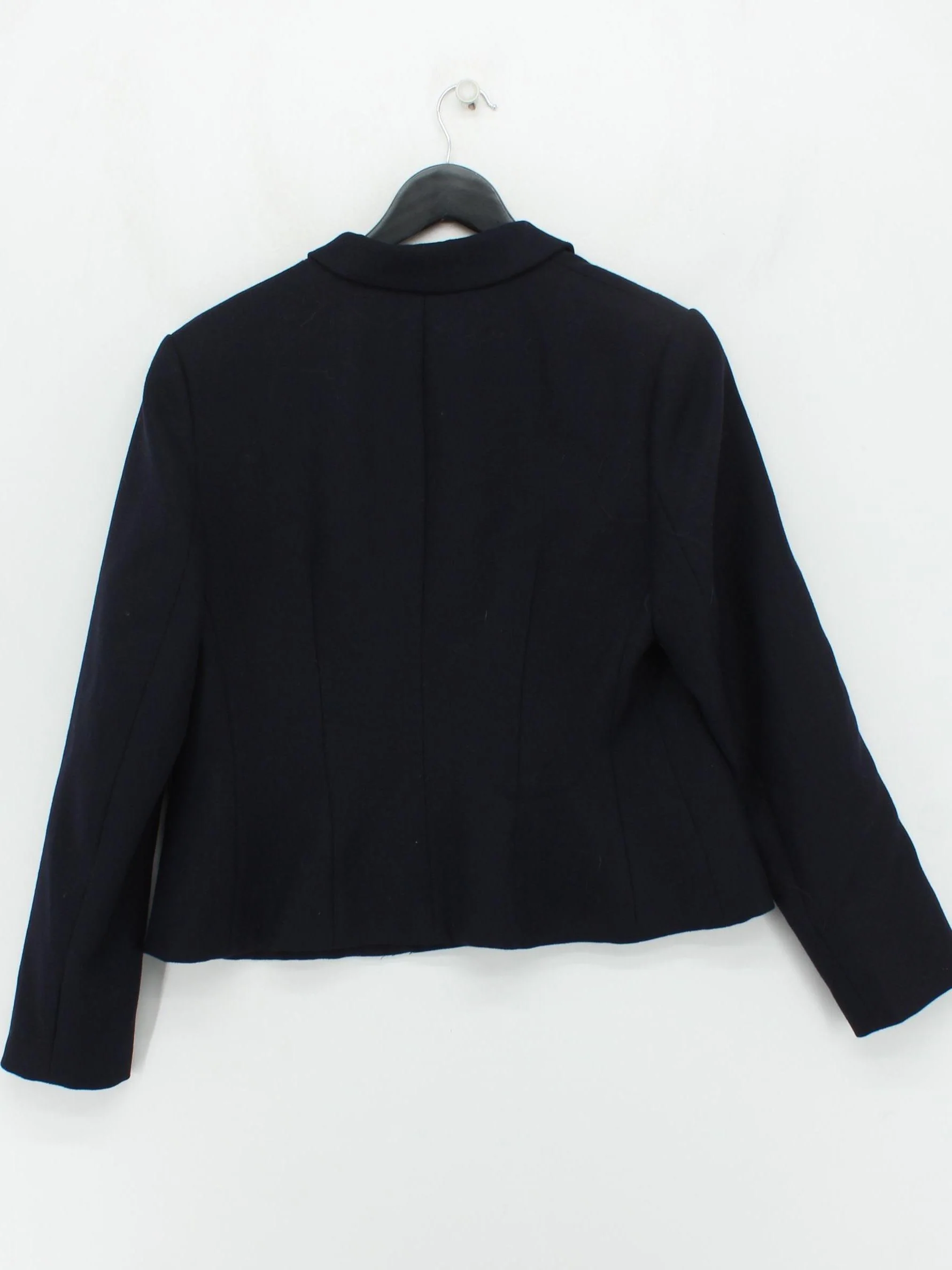 Hobbs Women's Blazer UK 16 Black Wool with Polyester, Viscose, Rayon Overcoat - Image 2