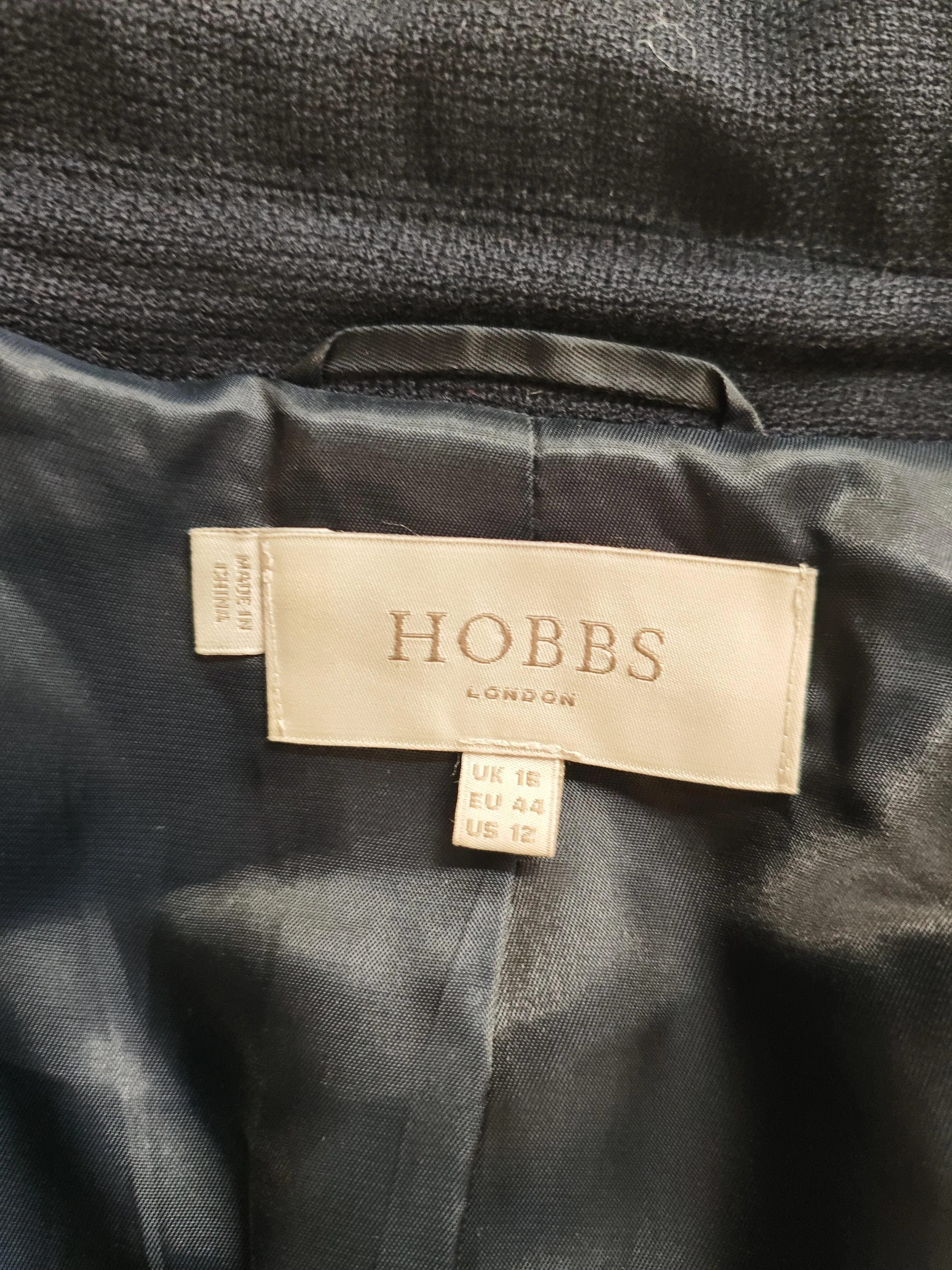 Hobbs Women's Blazer UK 16 Black Wool with Polyester, Viscose, Rayon Overcoat - Image 5