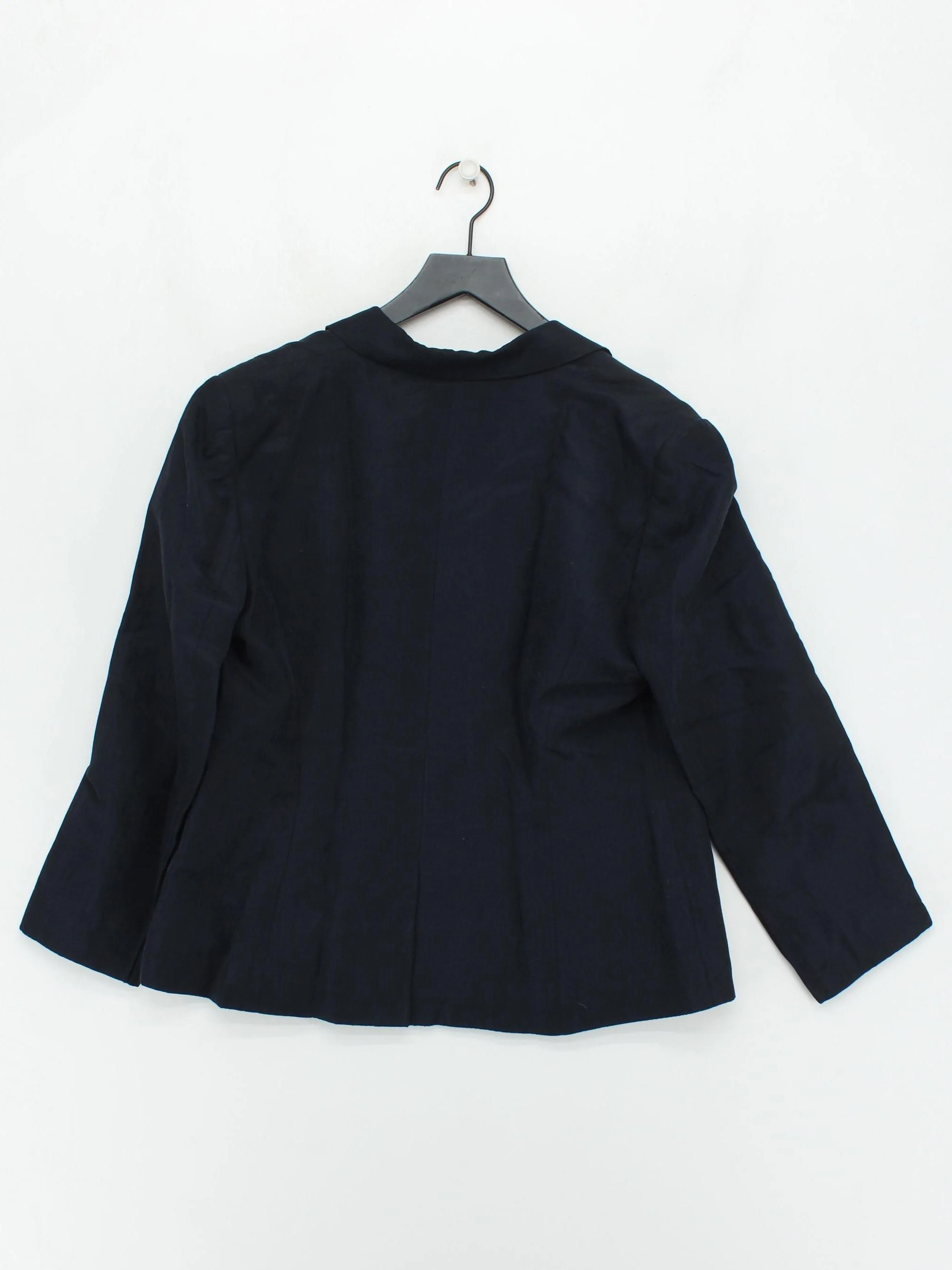 Hobbs Women's Blazer UK 16 Blue Linen with Silk Overcoat - Image 2