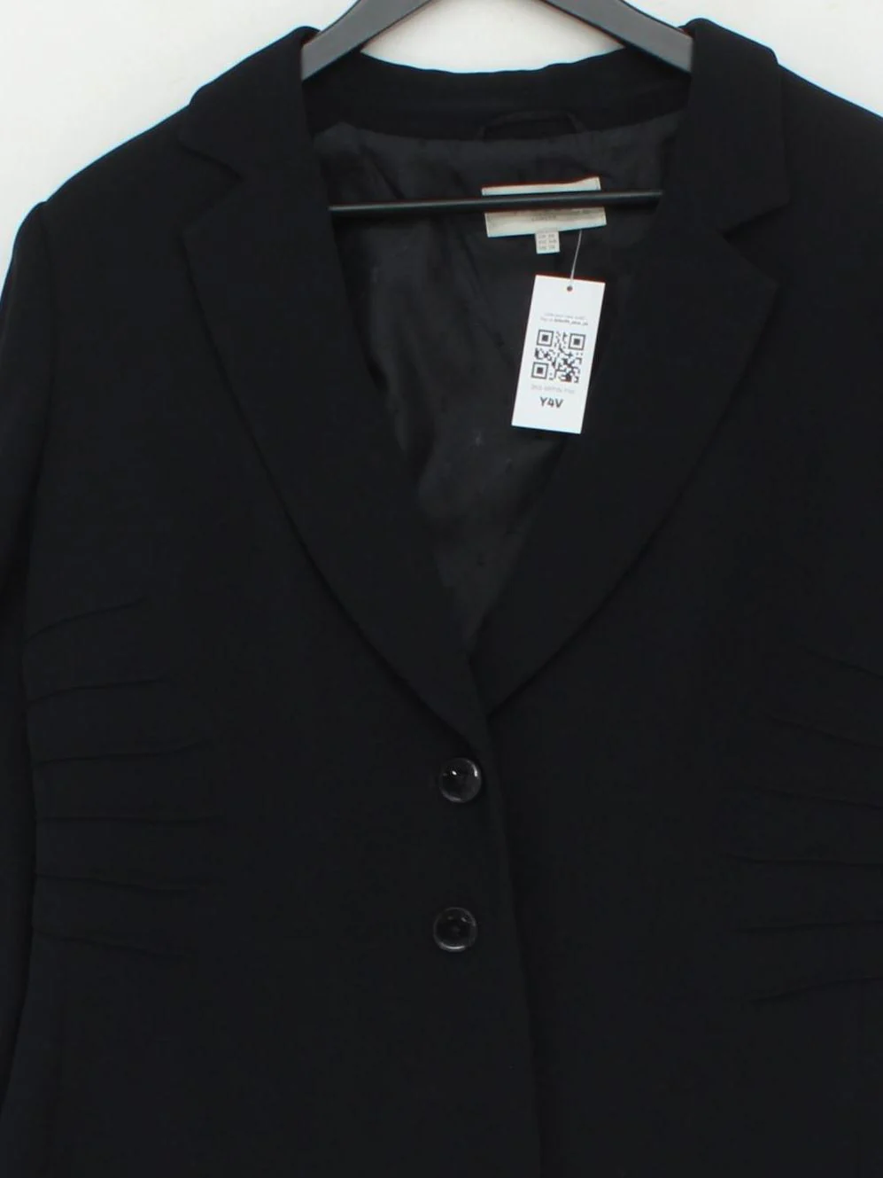 Hobbs Women's Blazer UK 18 Black 100% Polyester Overcoat - Image 3