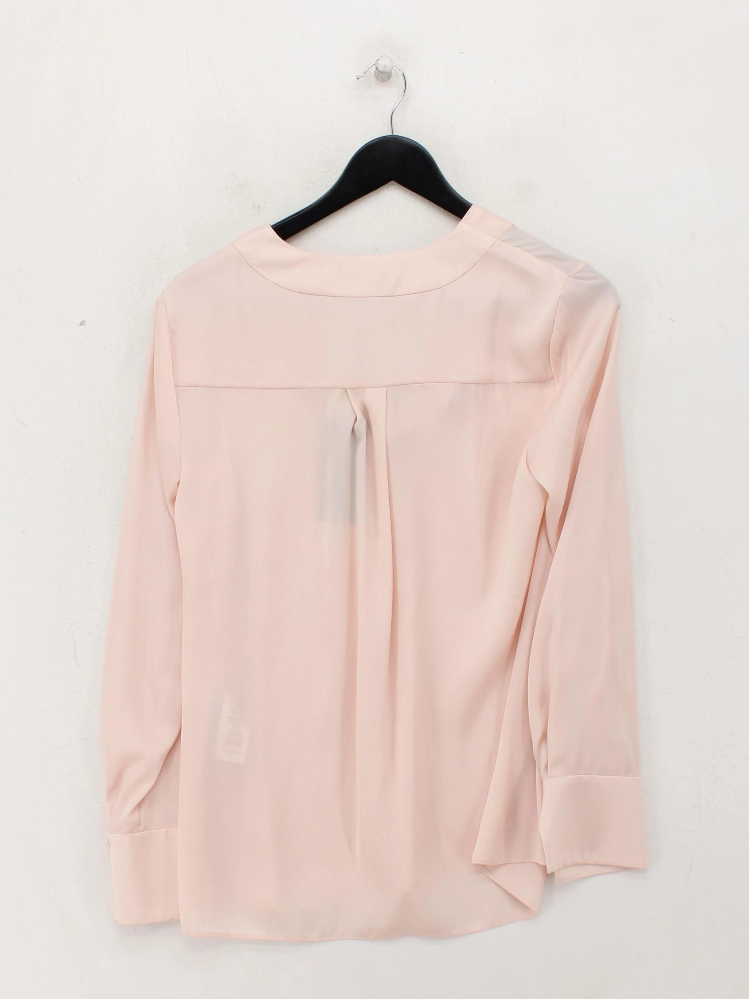 Hobbs Women's Blouse M Pink 100% Polyester Long Sleeve V-Neck Basic - Image 2
