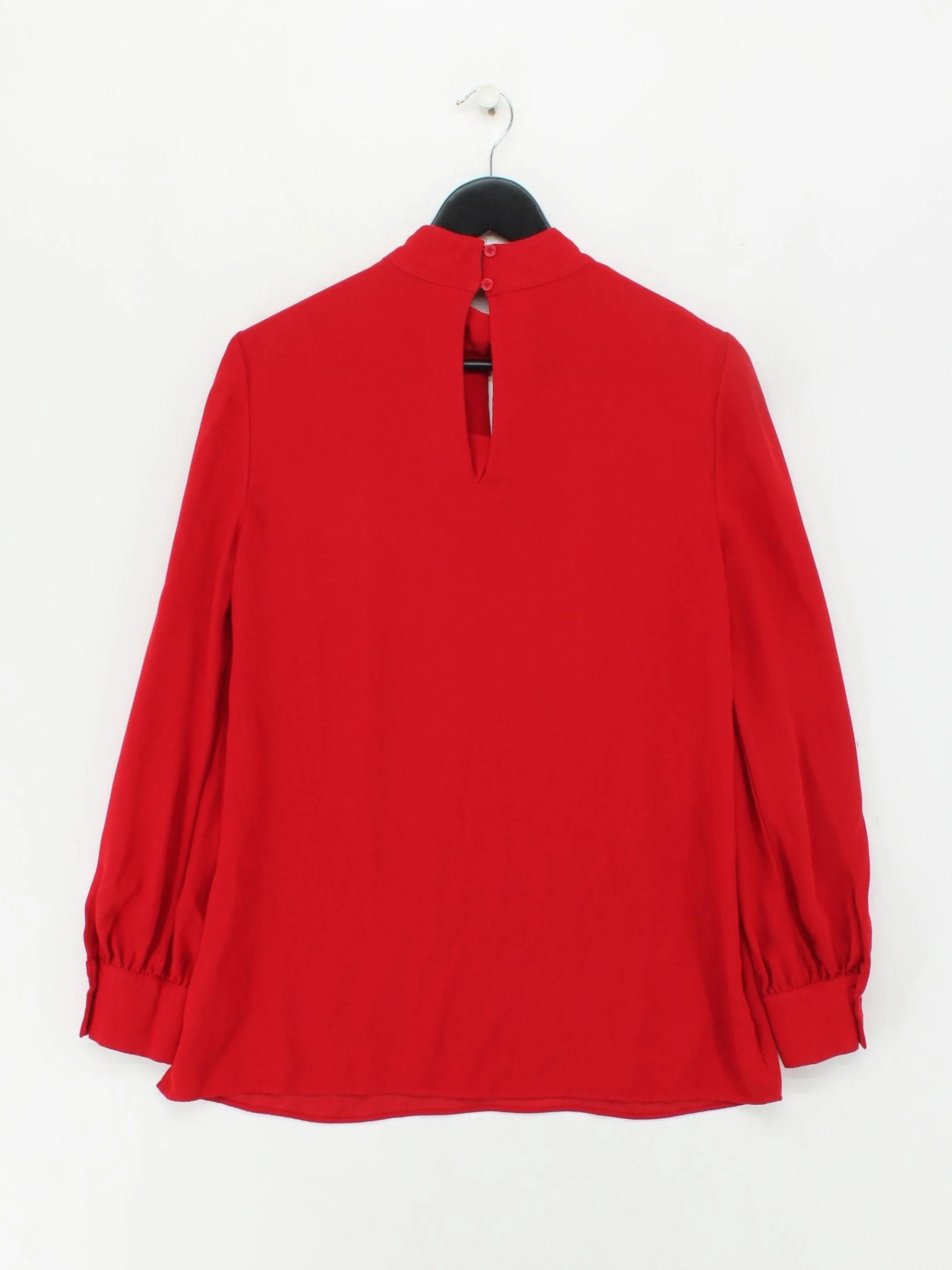Hobbs Women's Blouse S Red 100% Polyester Long Sleeve High Neck Basic - Image 2