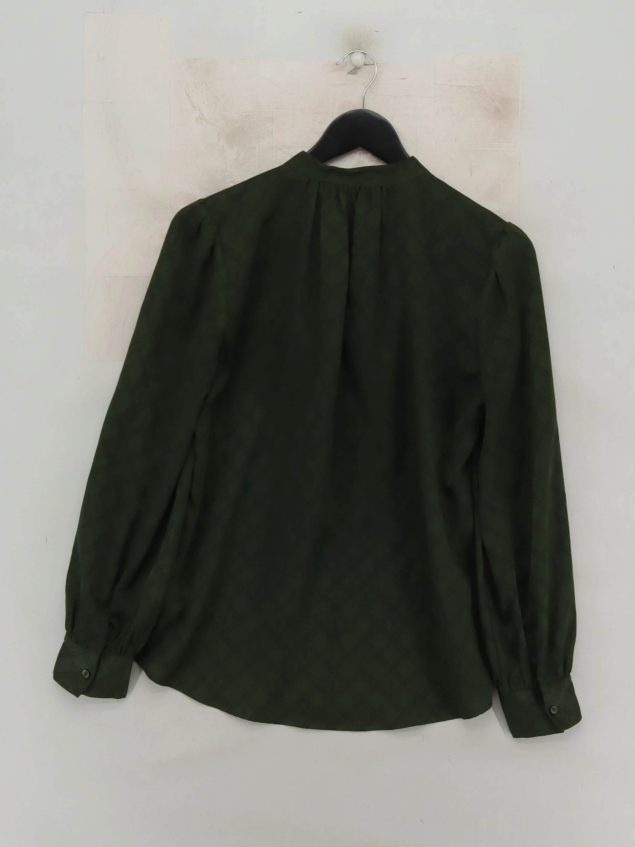 Hobbs Women's Blouse UK 10 Green 100% Polyester Basic - Image 2
