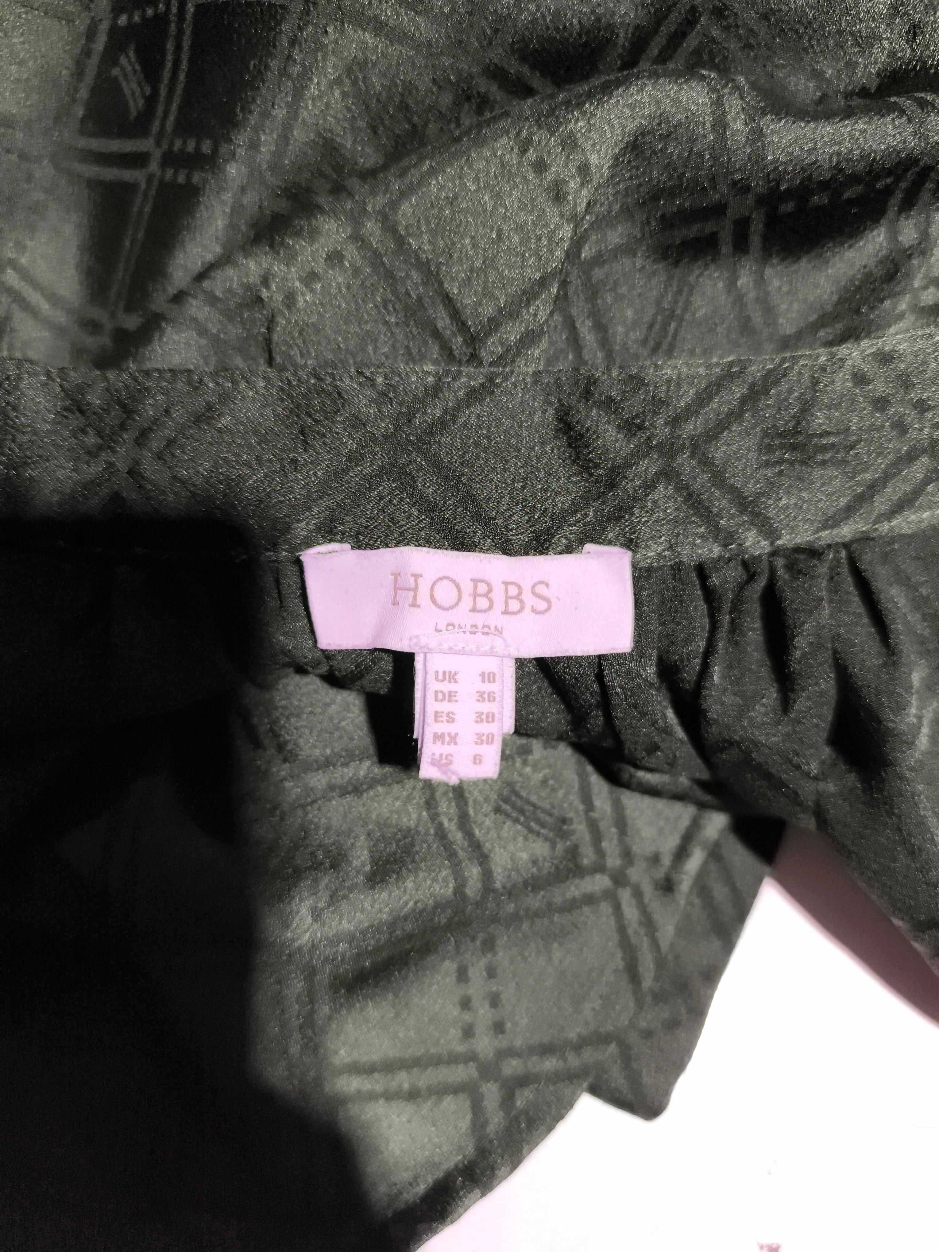 Hobbs Women's Blouse UK 10 Green 100% Polyester Basic - Image 5