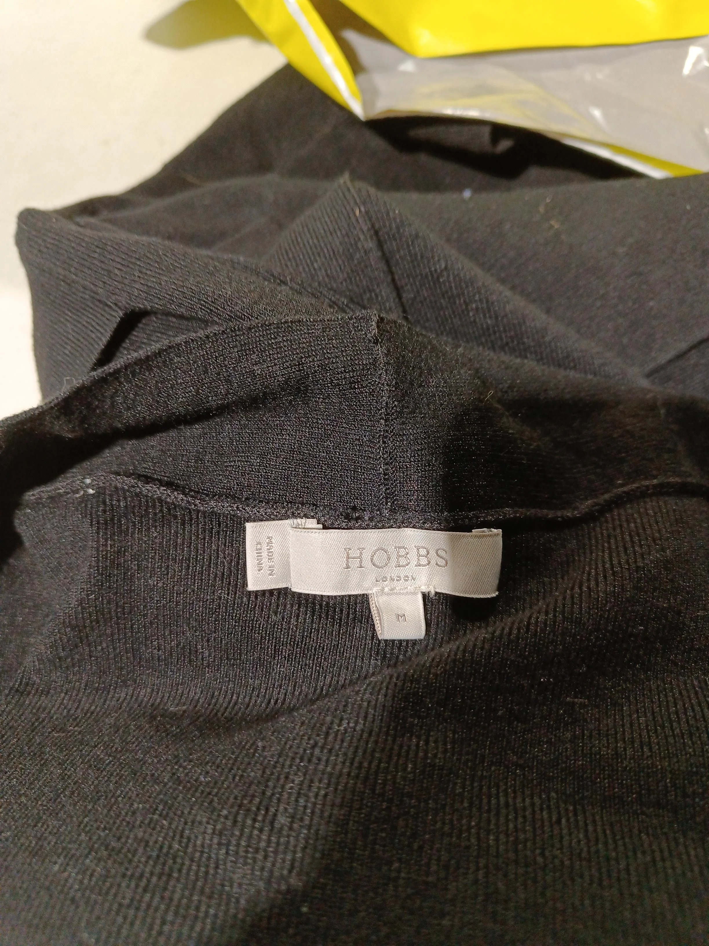 Hobbs Women's Cardigan M Black Viscose with Polyamide V-Neck Cardigan - Image 5