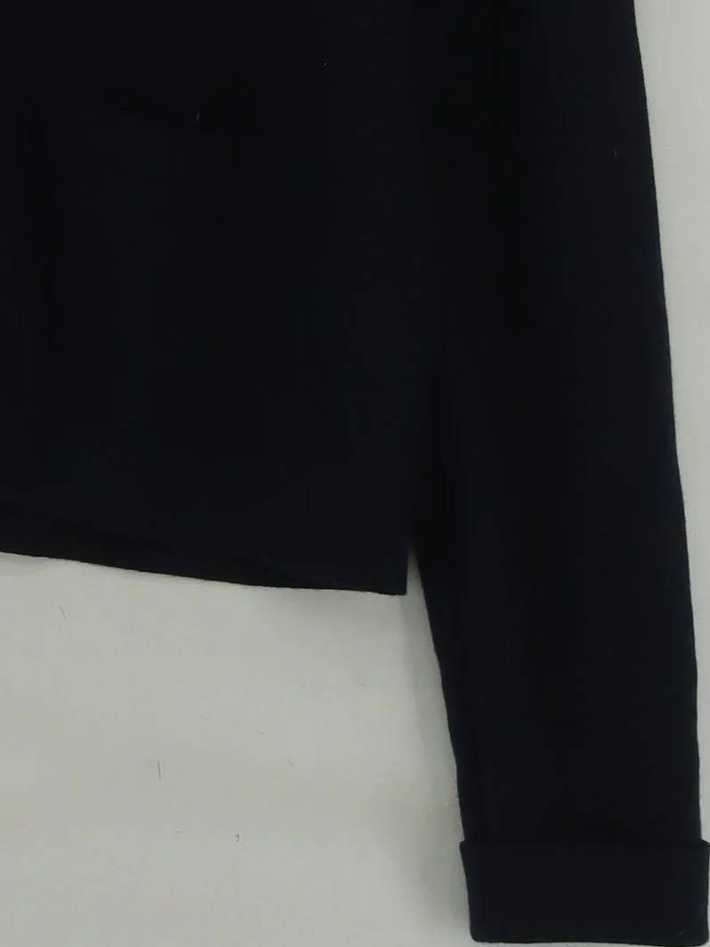 Hobbs Women's Cardigan M Black Wool with Cotton Round Neck Cardigan - Image 4