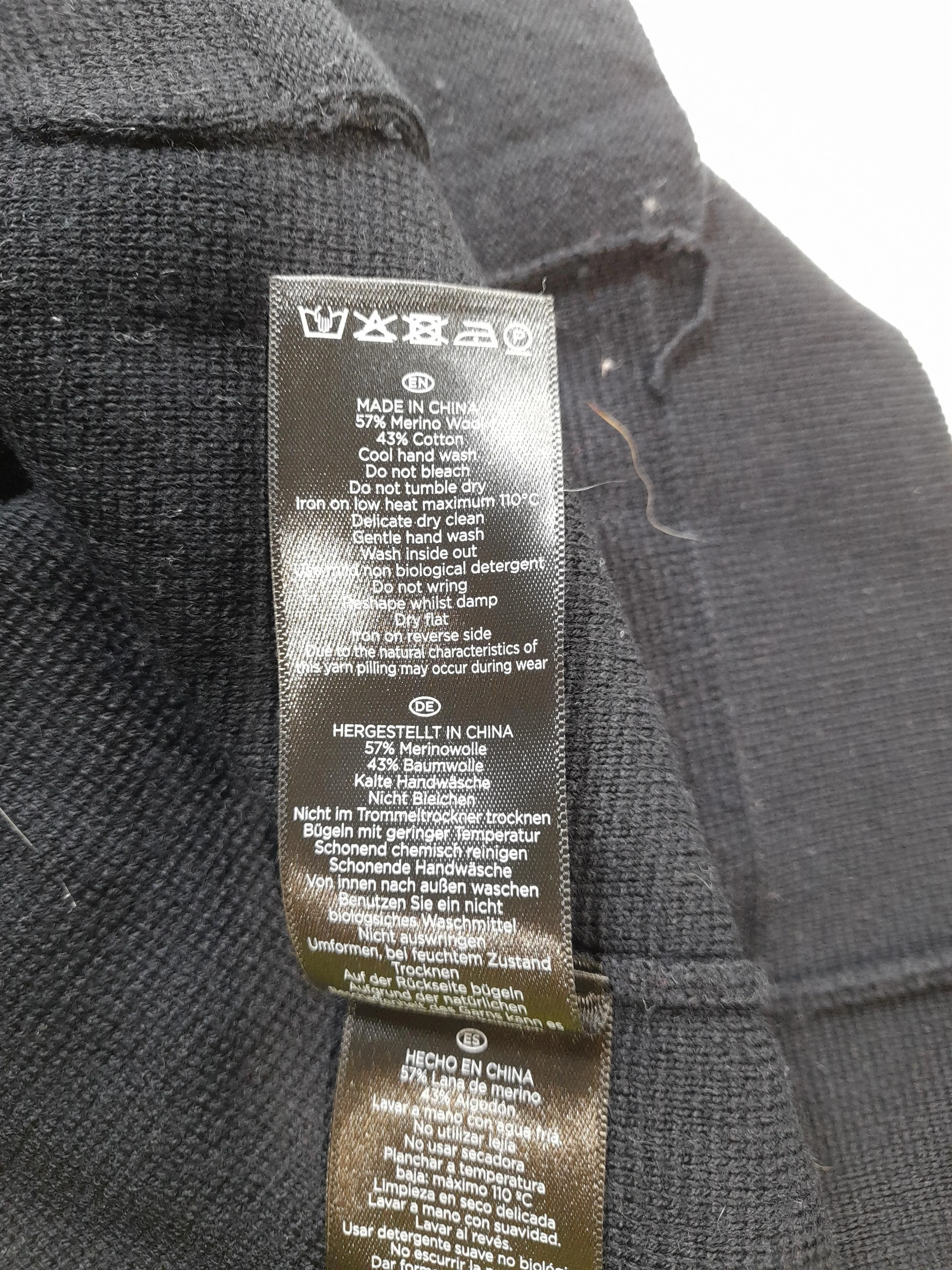Hobbs Women's Cardigan M Black Wool with Cotton Round Neck Cardigan - Image 6