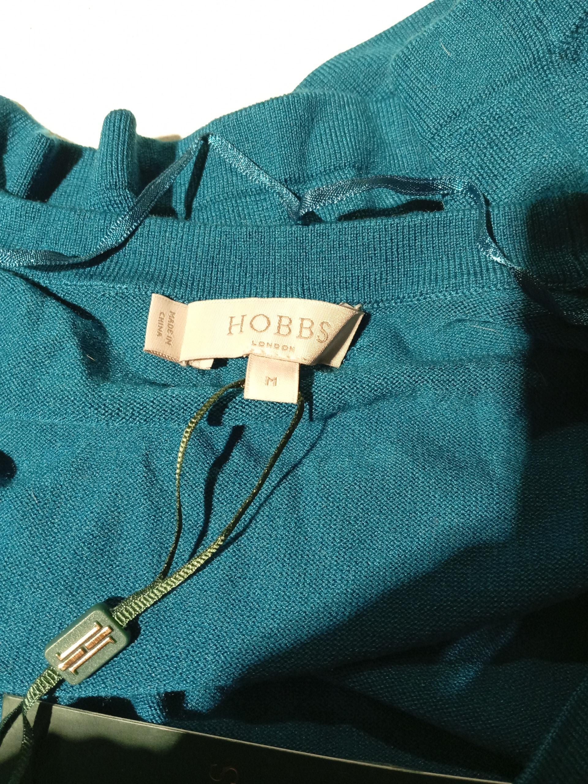 Hobbs Women's Cardigan M Blue Rayon with Nylon, Elastane Cardigan New with tags - Image 5