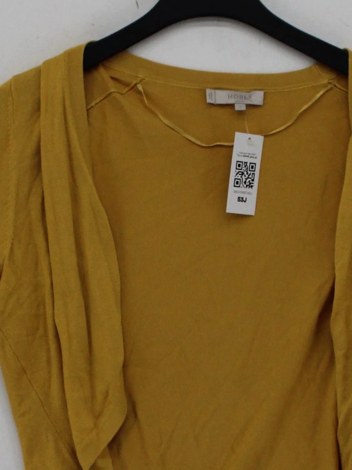 Hobbs Women's Cardigan M Yellow Polyamide with Lyocell Modal, Elastane Cardigan - Image 3