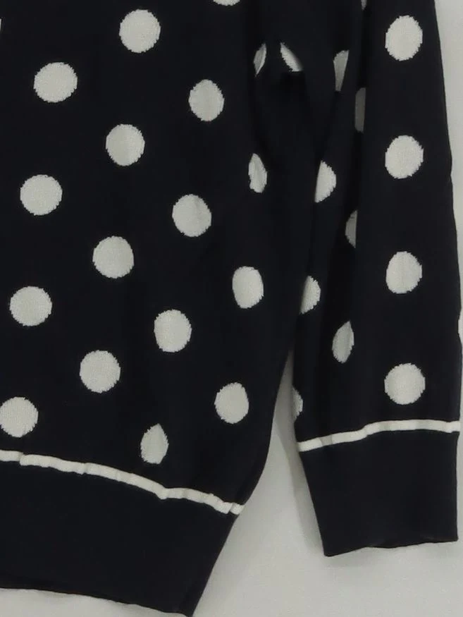 Hobbs Women's Cardigan UK 12 Black Cotton with Viscose, Polyamide Cardigan - Image 4