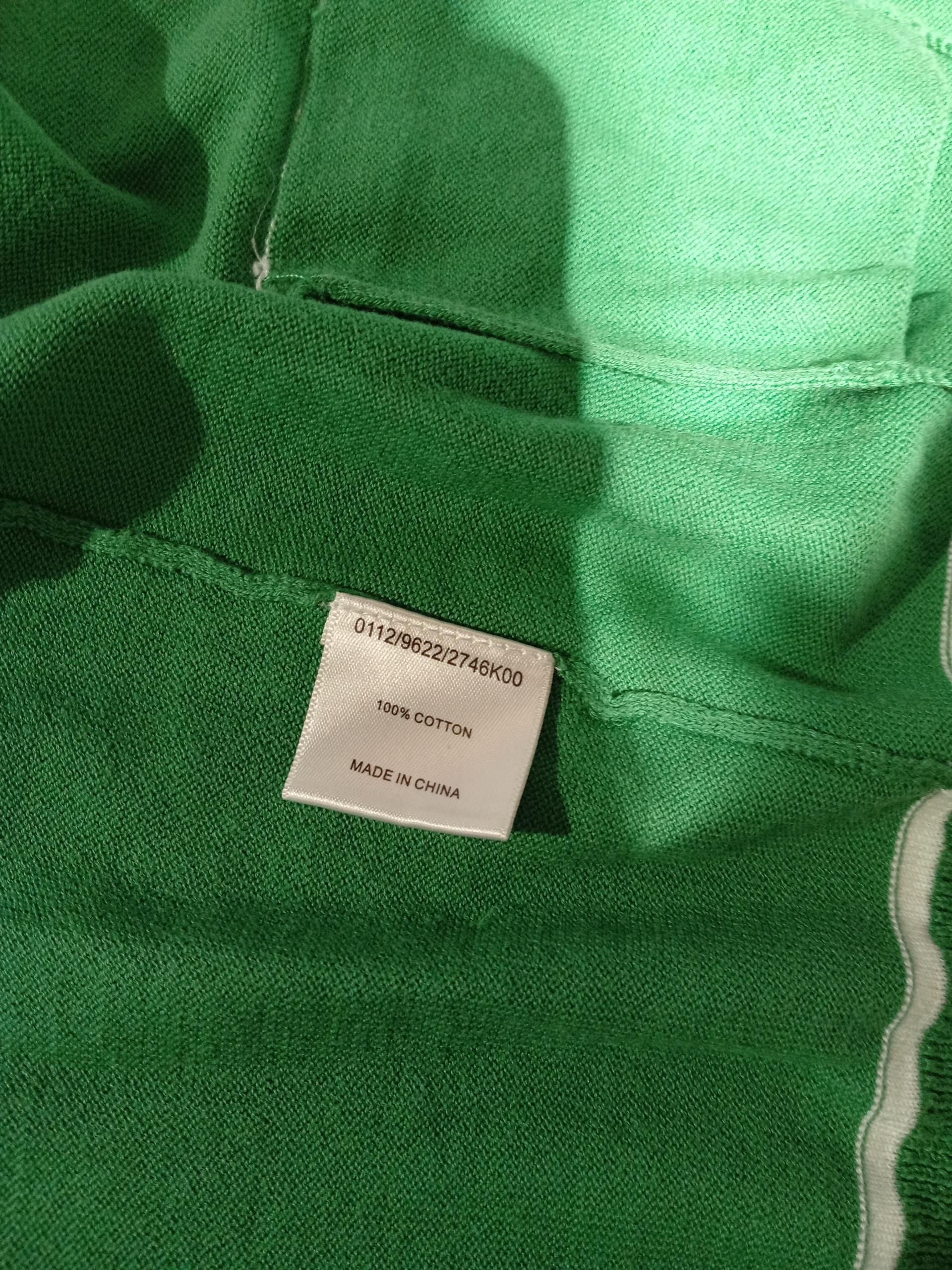 Hobbs Women's Cardigan UK 12 Green 100% Cotton V-Neck Cardigan - Image 7