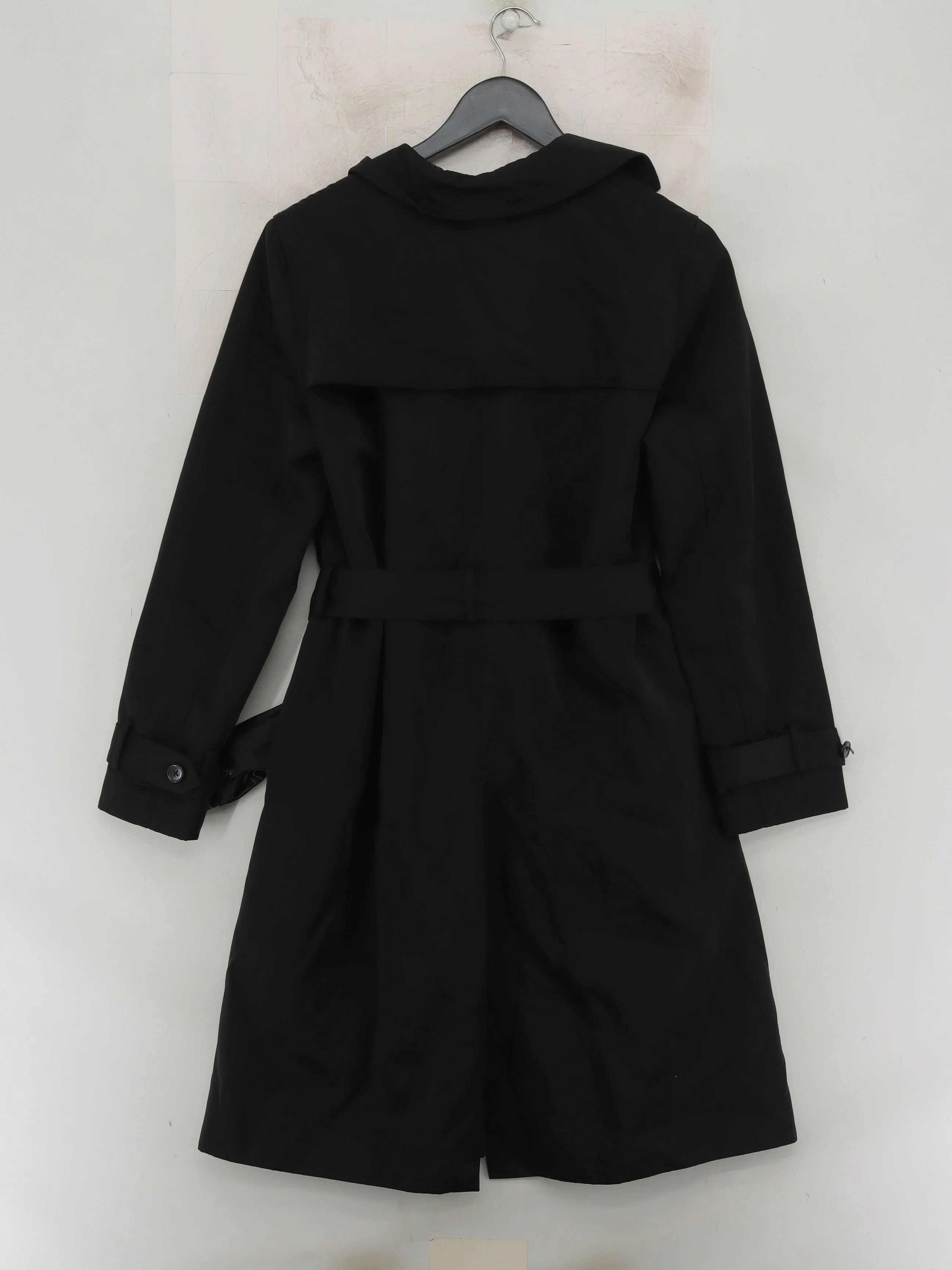 Hobbs Women's Coat UK 10 Black Polyester with Viscose Trench Coat - Image 2
