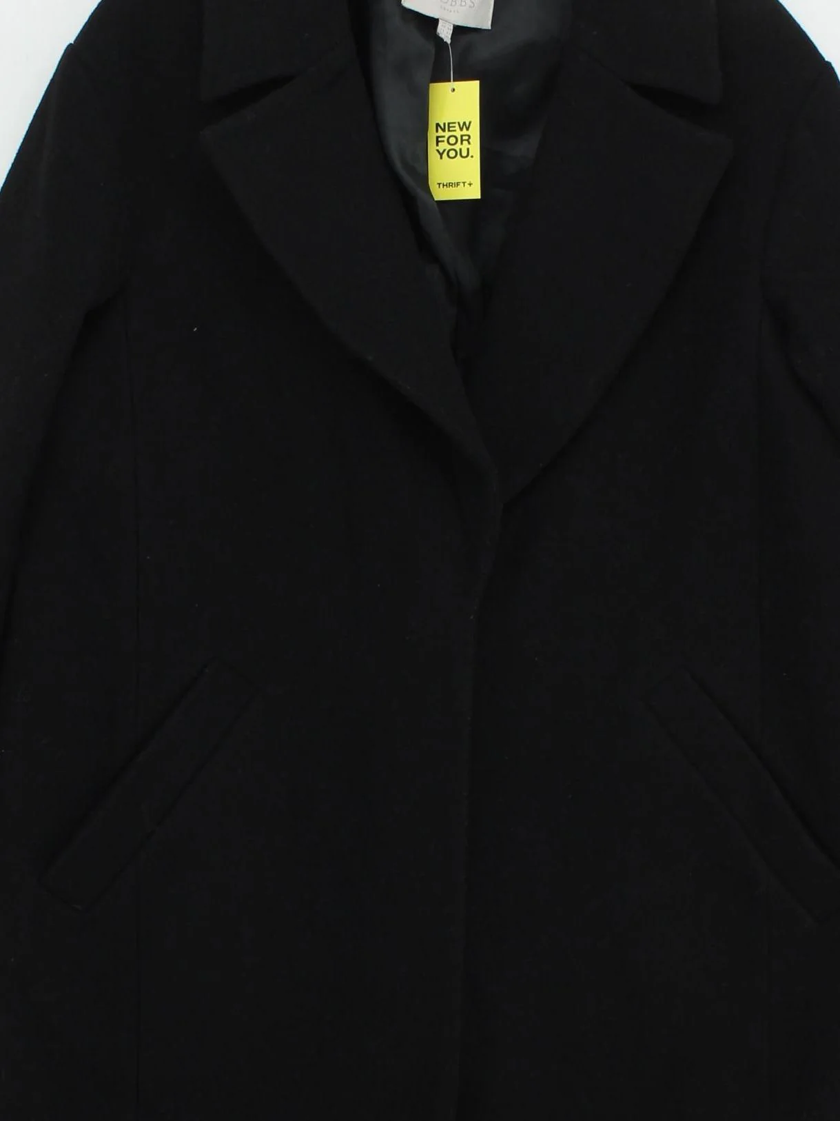Hobbs Women's Coat UK 14 Black Wool with Polyamide Overcoat - Image 3