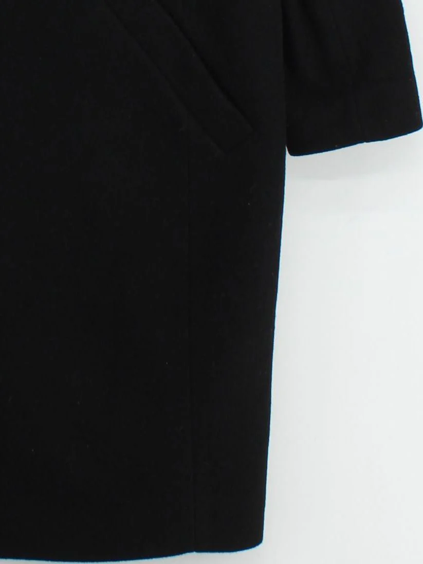Hobbs Women's Coat UK 14 Black Wool with Polyamide Overcoat - Image 4