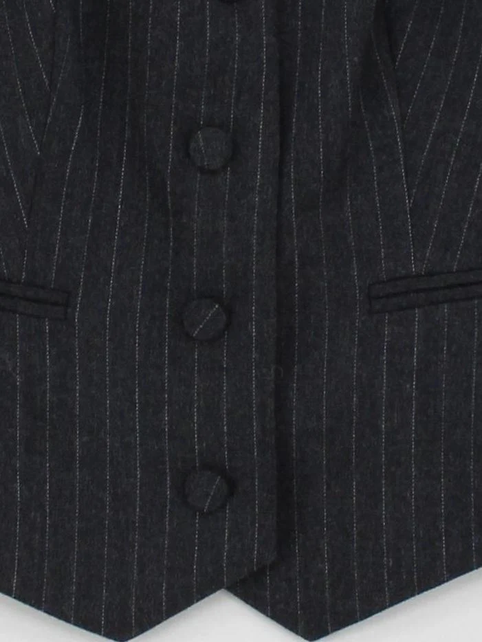 Hobbs Women's Coat UK 8 Grey Striped 100% Other Overcoat - Image 4