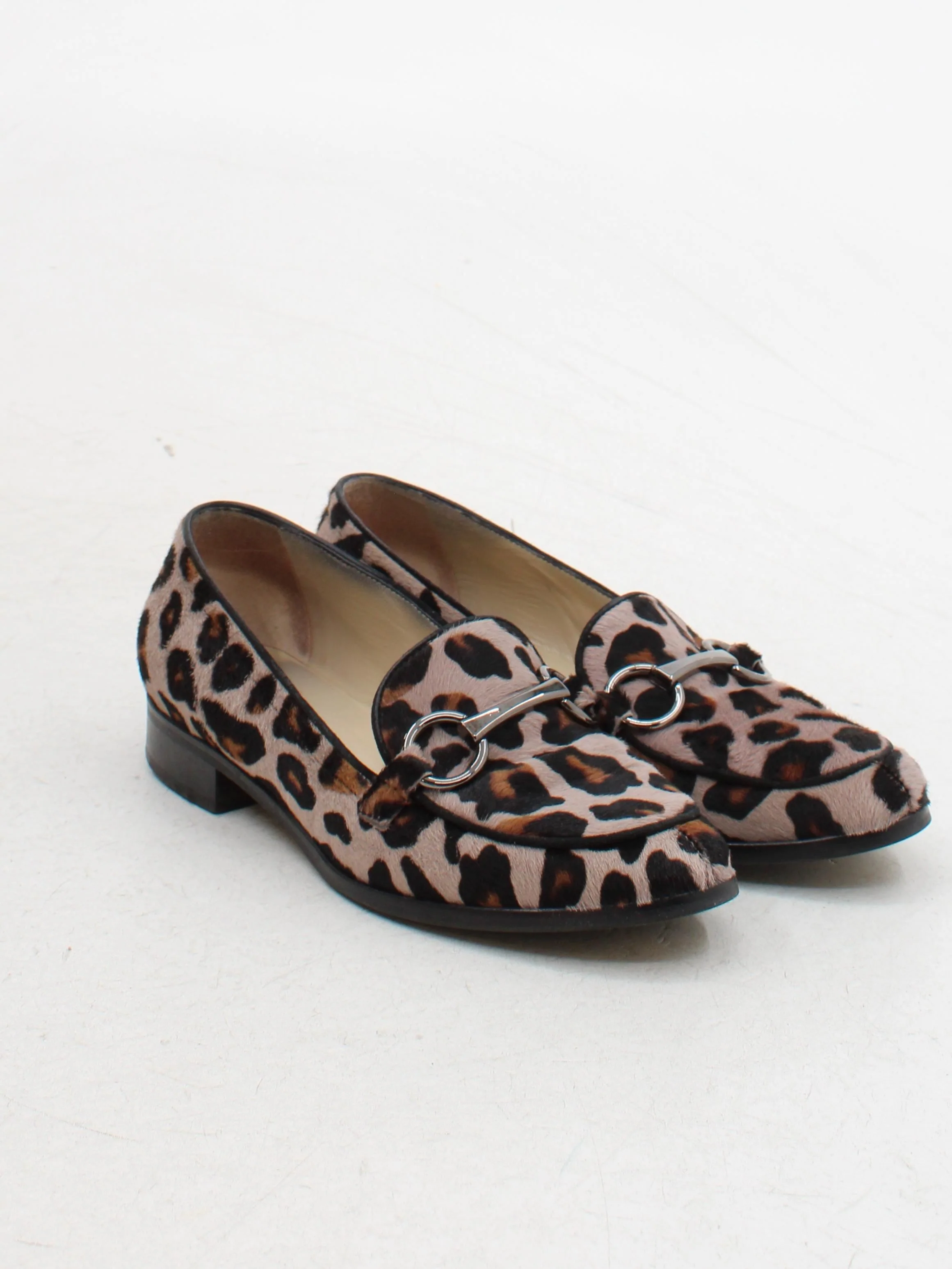 Hobbs Women's Flat Shoes UK 4 Multi Animal Print 100% Animal Fur Loafer - Image 4