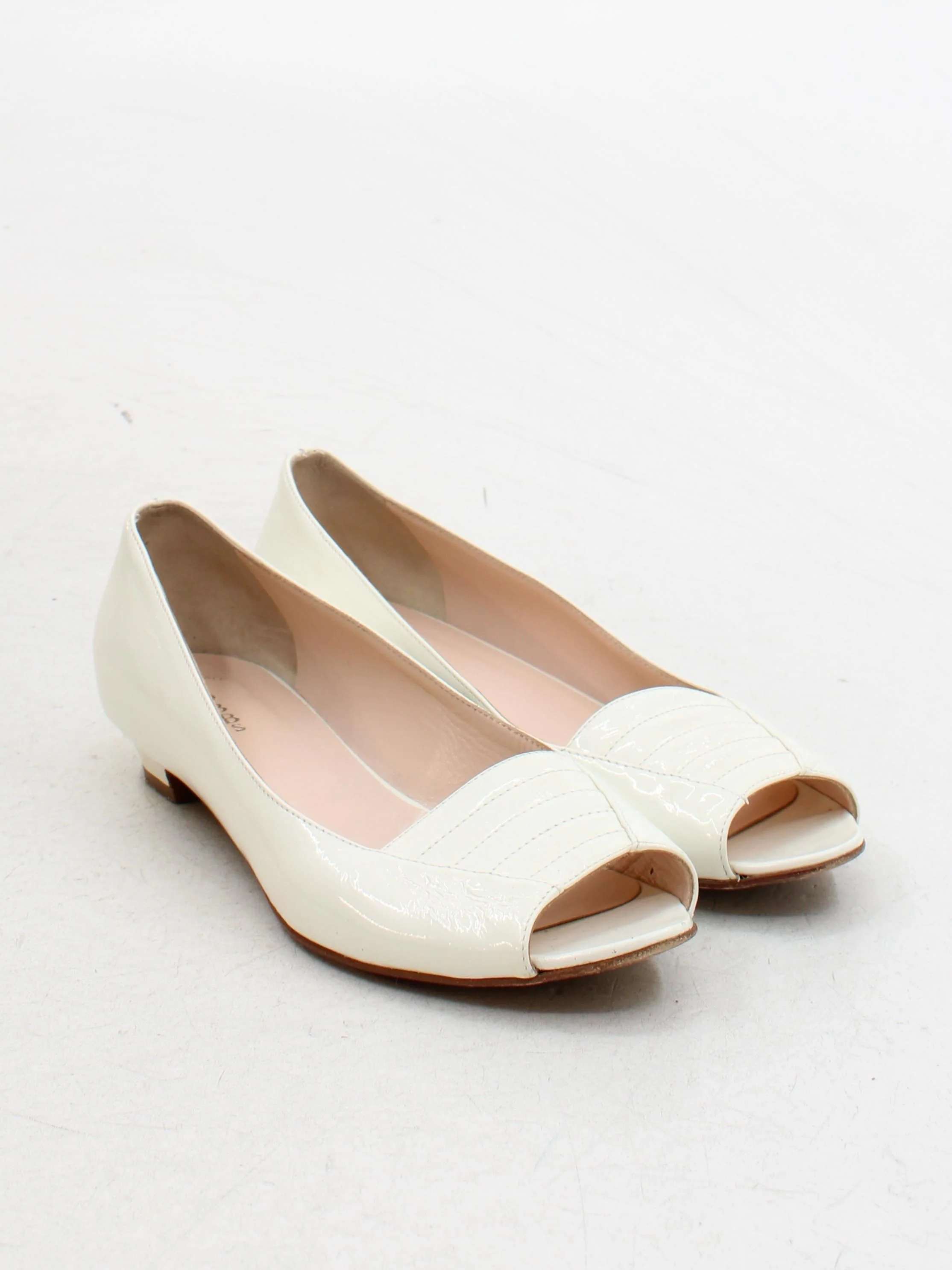 Hobbs Women's Flat Shoes UK 6 White 100% Leather Ballet - Image 4
